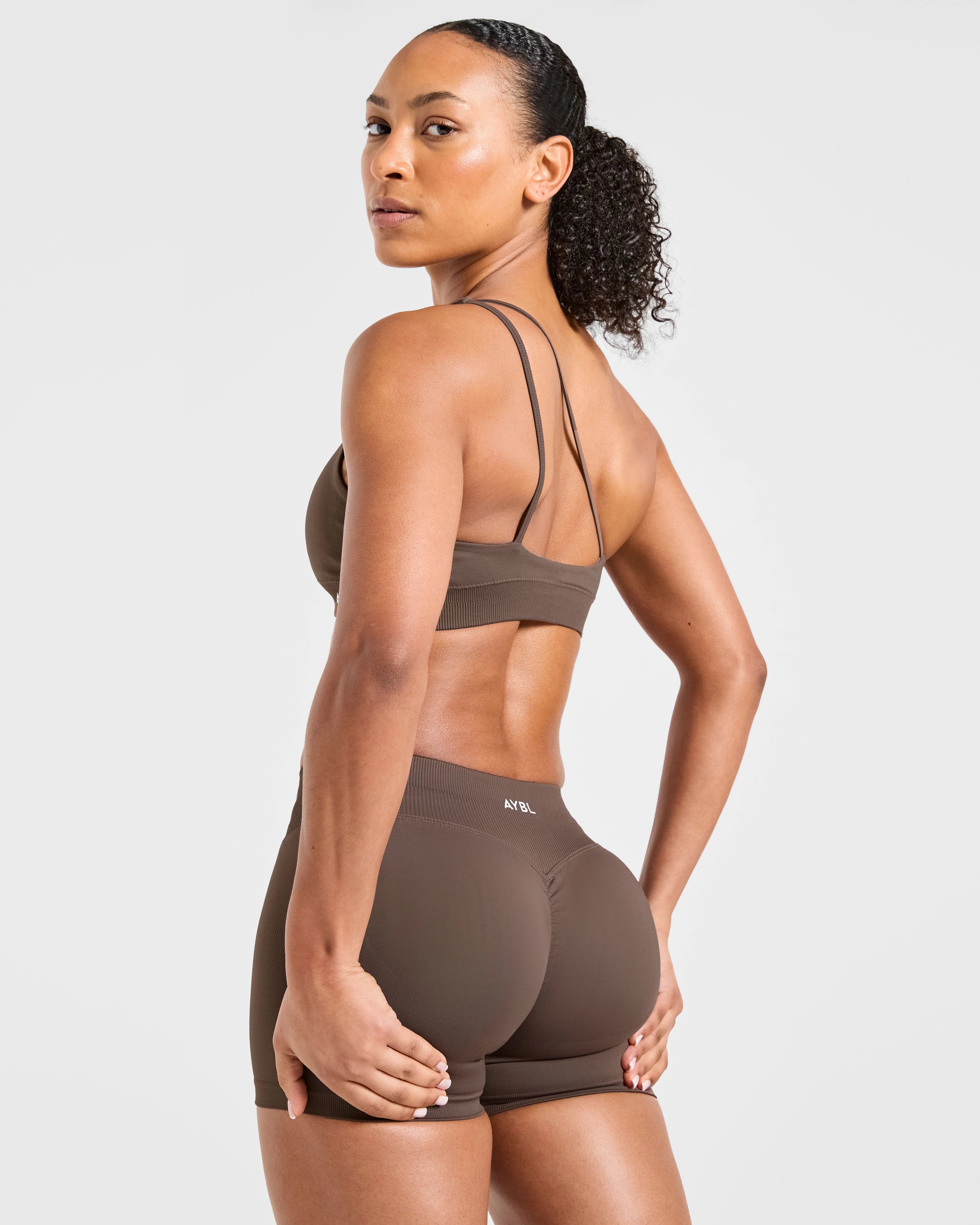 Enhance Seamless Shorts | 3.5" - Bruin - Image 8