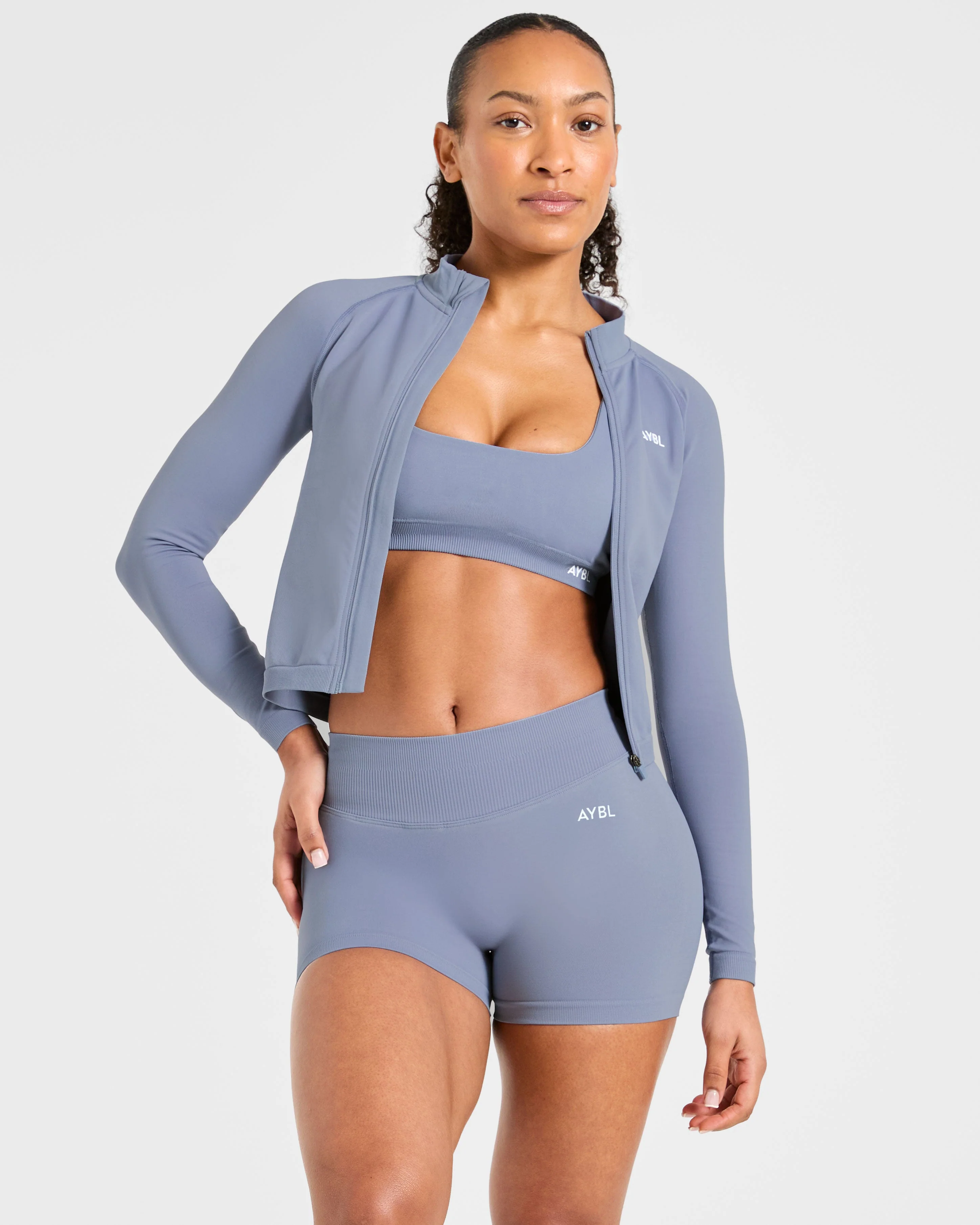 Enhance Seamless Shorts | 3.5" - Slate Blauw - Image 7
