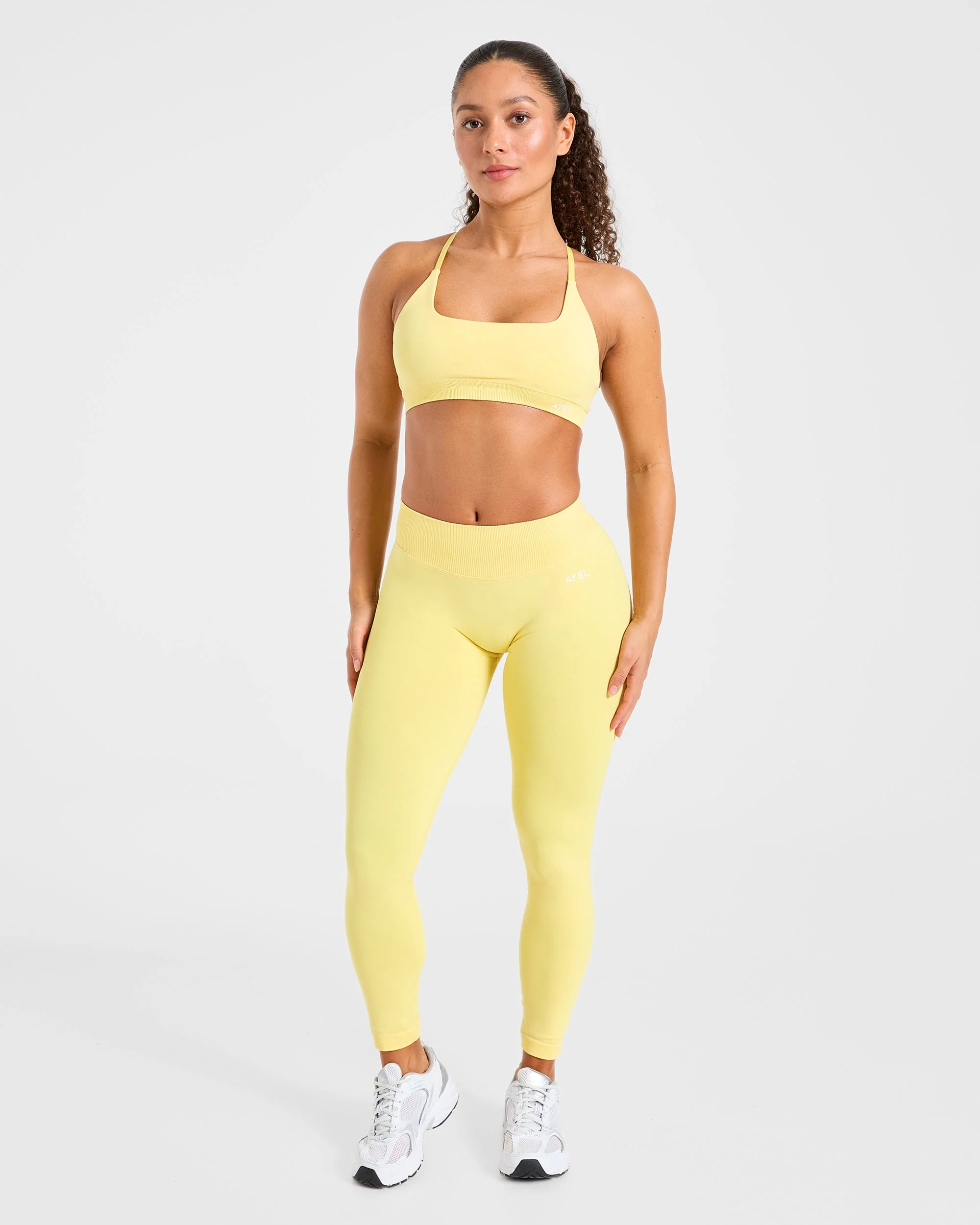 Enhance Seamless Sports Bra - Bright Geel - Image 3