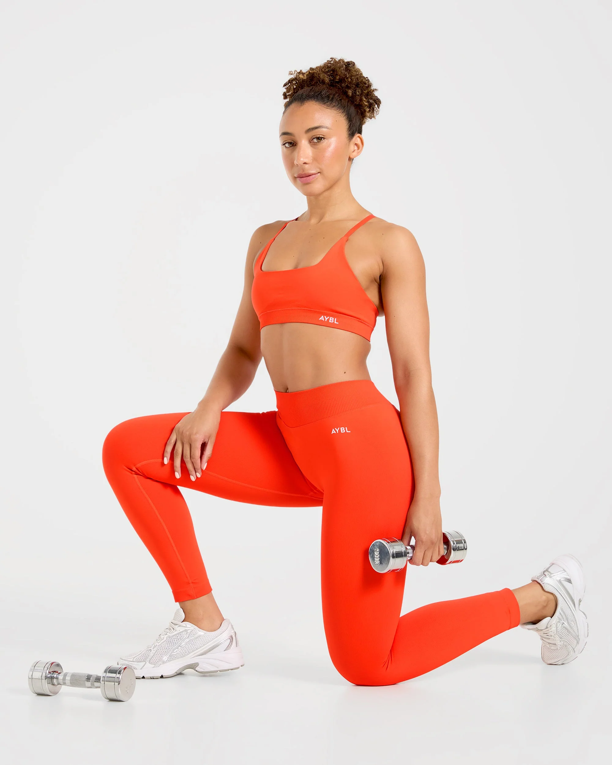 Enhance Seamless Sports Bra - Summer Oranje - Image 8