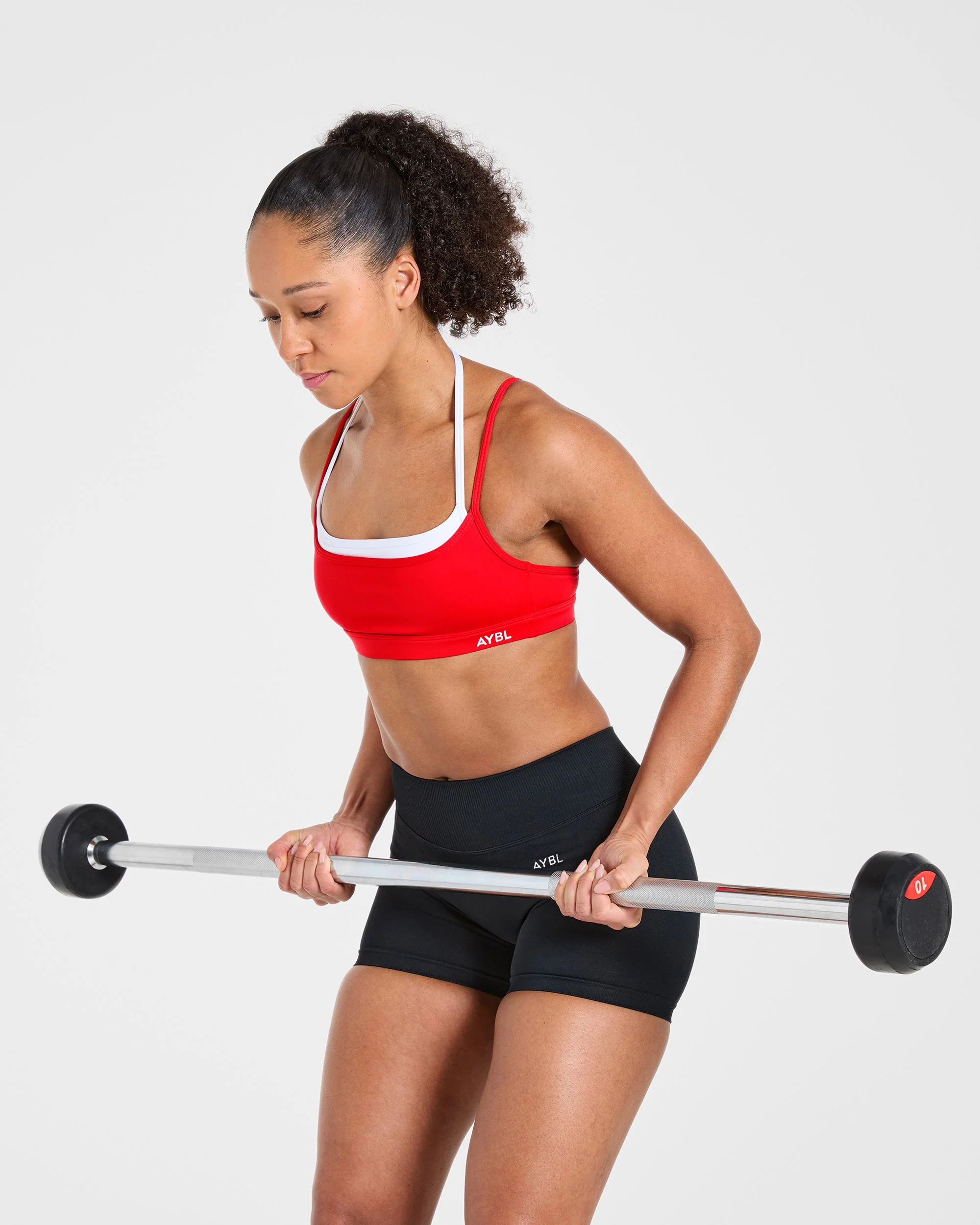 Essential Double Layer Sports Bra - Vibrant Rood - Image 8