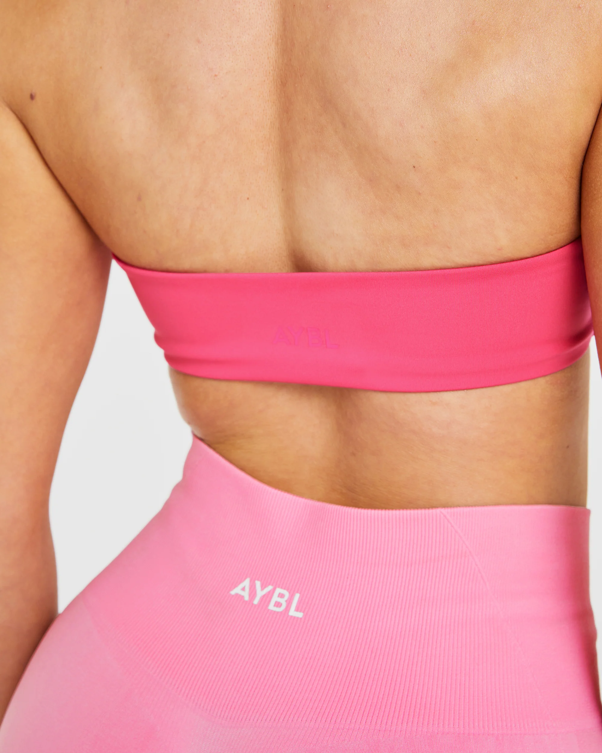 Essential Halterneck Sports Bra - Warm Roze - Image 6