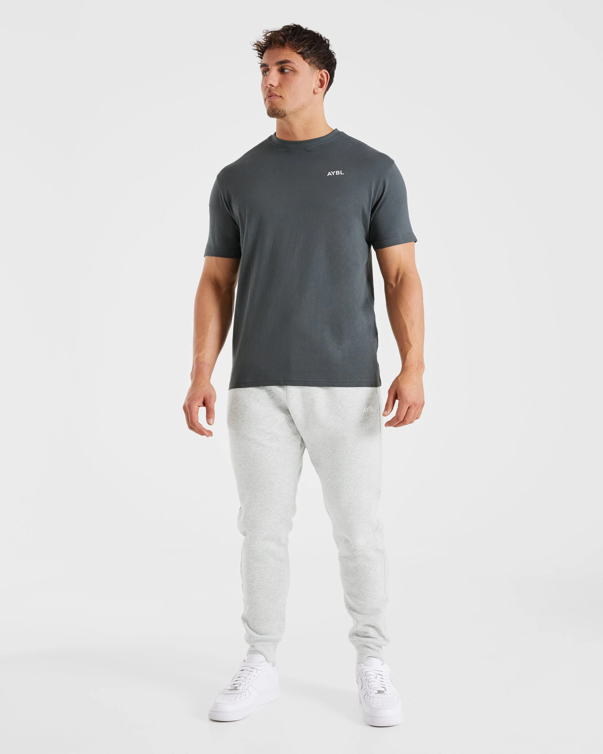 Essential Joggers - Grijs Marl - Image 3