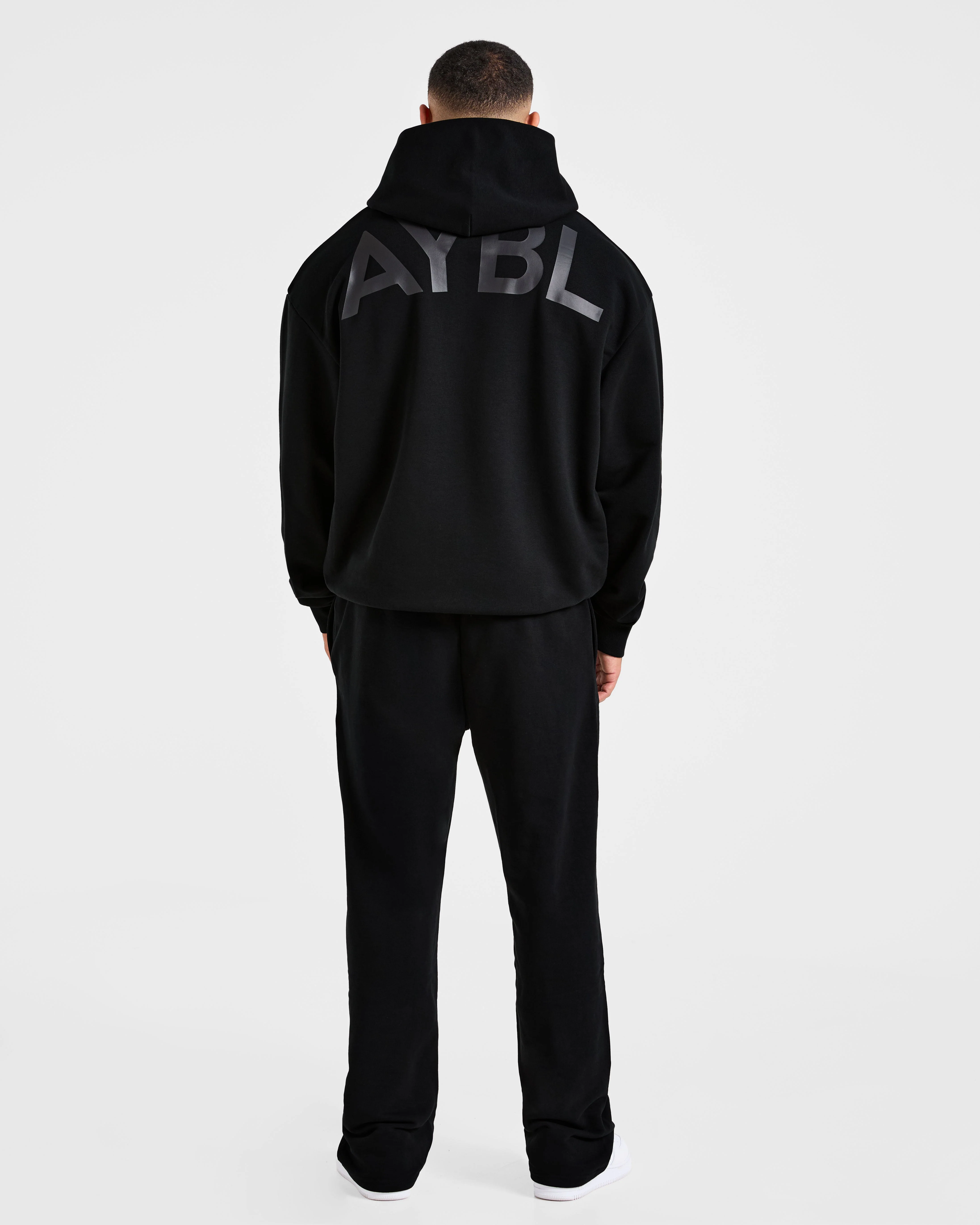 Essential Oversized Graphic Hoodie - Zwart - Image 4