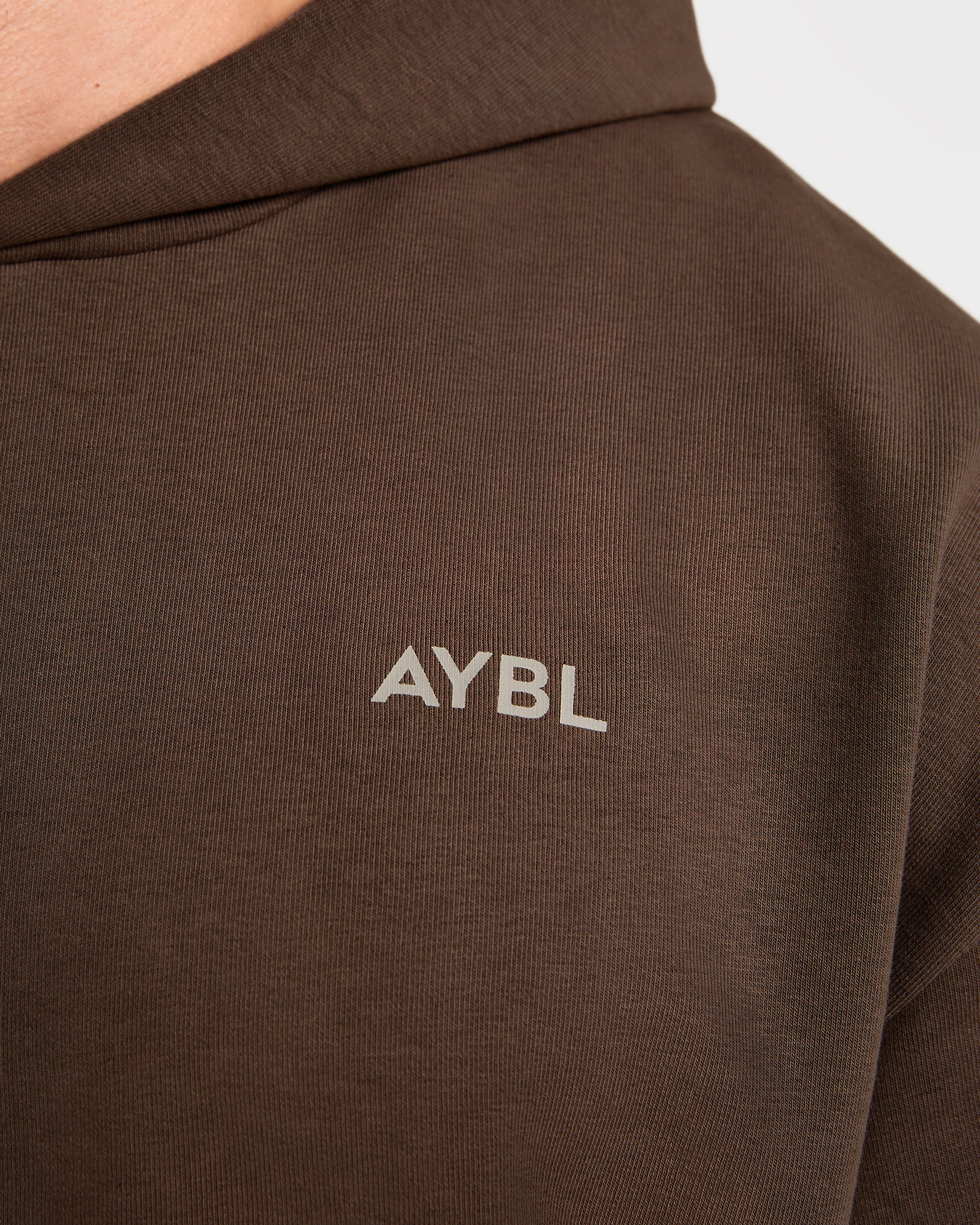 Essential Oversized Graphic Hoodie - Bruin - Image 5
