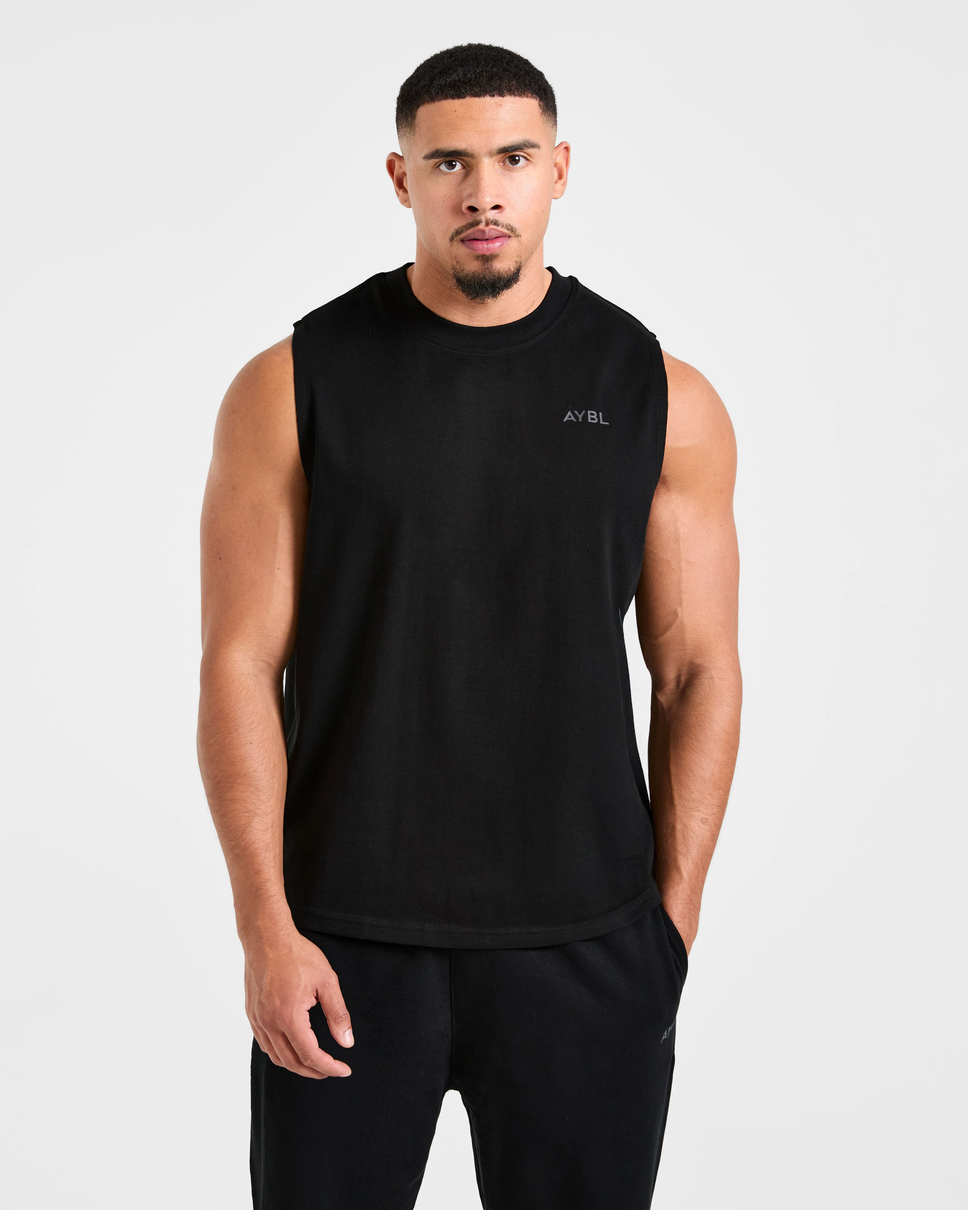 Essential Oversized Graphic Tank - Zwart - Image 2
