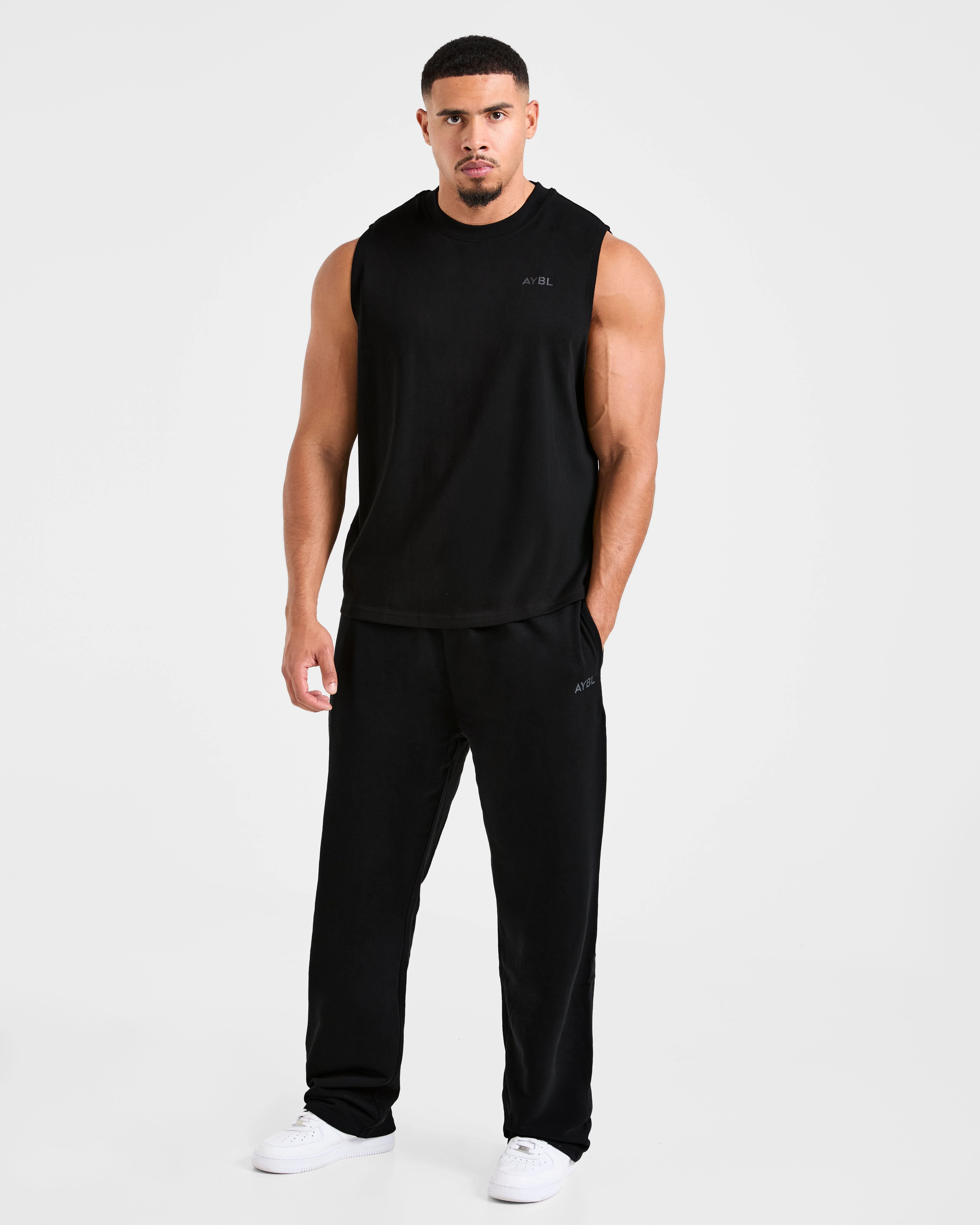 Essential Oversized Graphic Tank - Zwart - Image 3