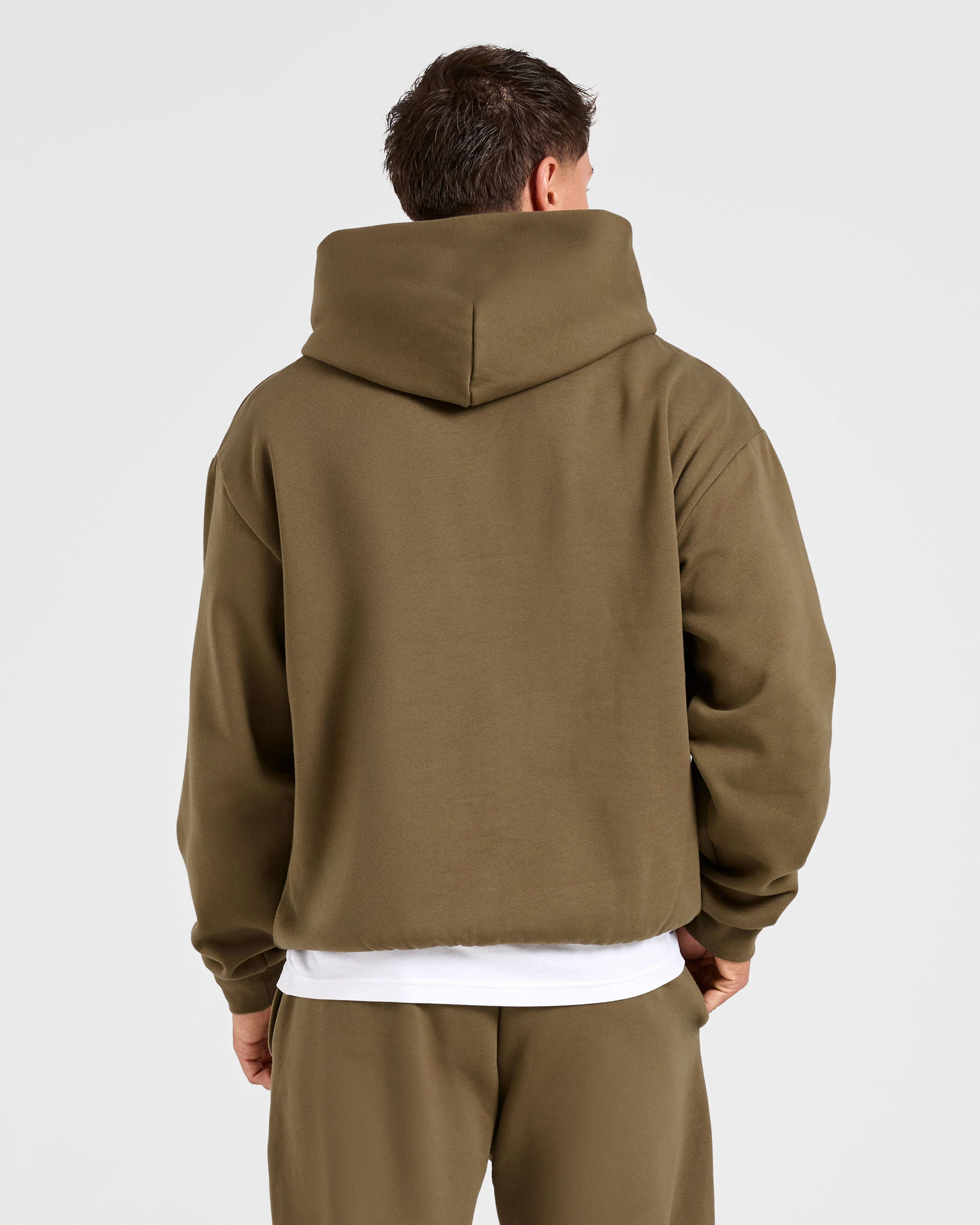 Essential Oversized Hoodie - Olive Groen - Image 2