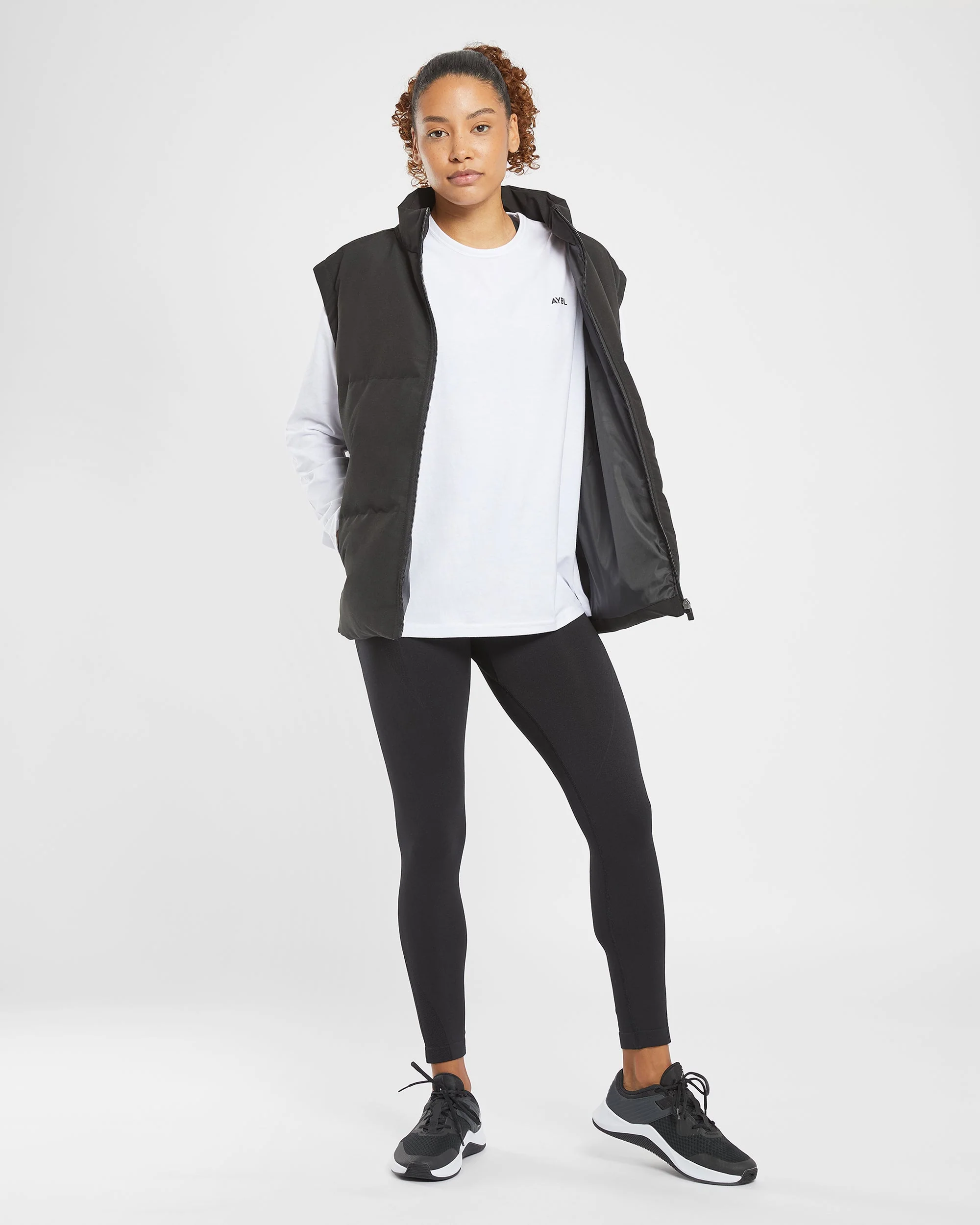 Essential Oversized Long Sleeve T Shirt - Wit - Image 8