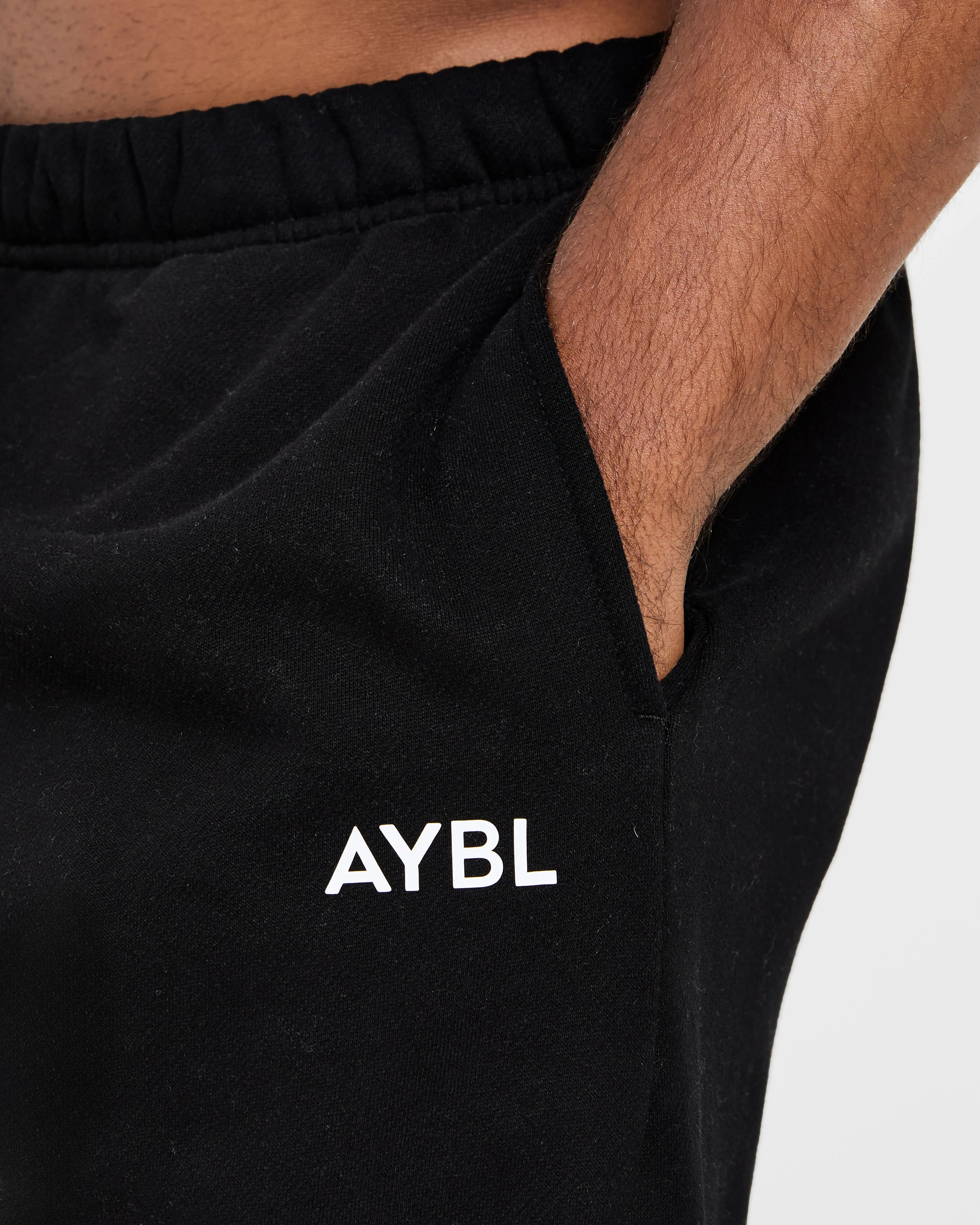 Essential Oversized Straight Leg Joggers - Zwart - Image 5