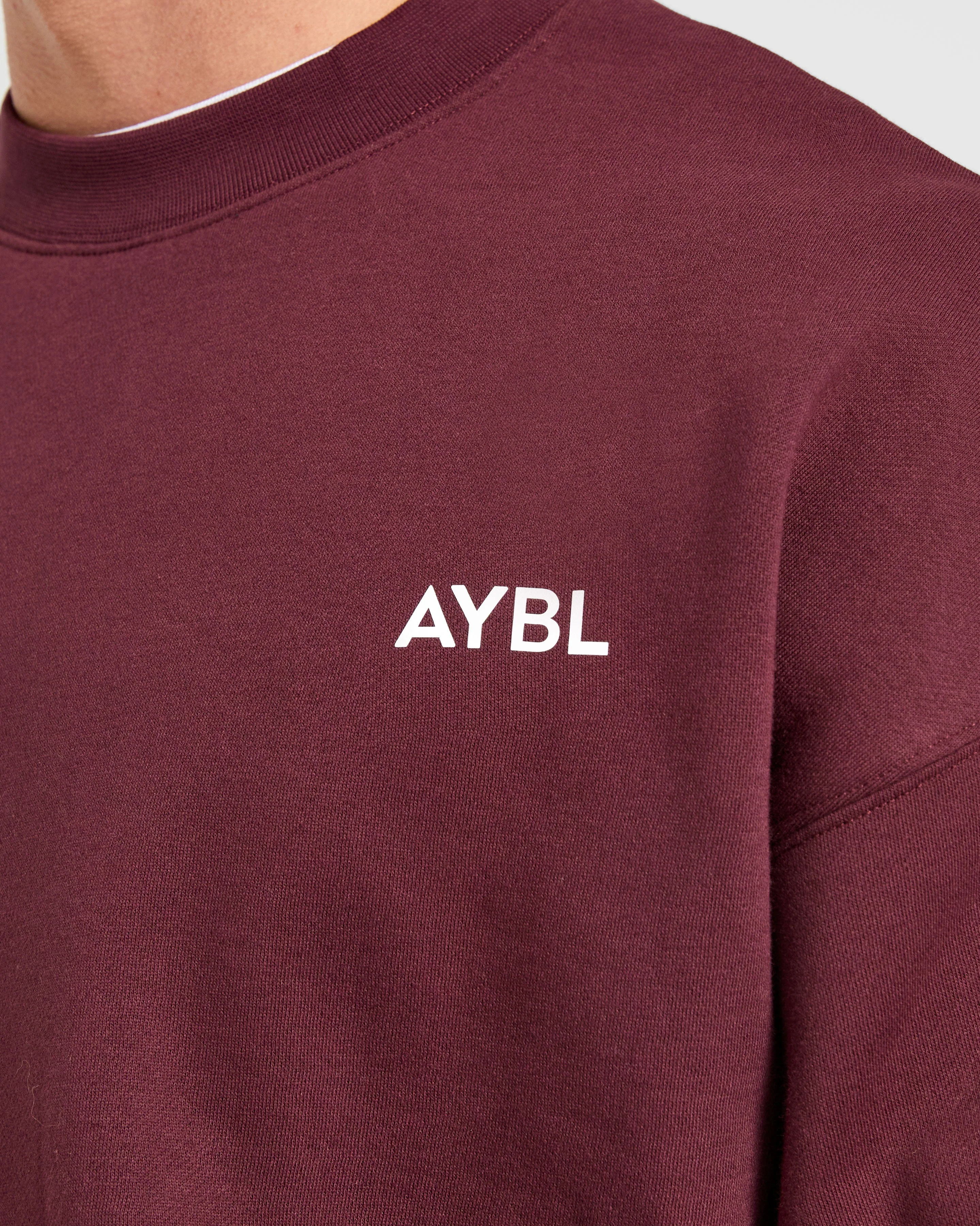 Essential Oversized Sweater - Burgundy Rood - Image 5