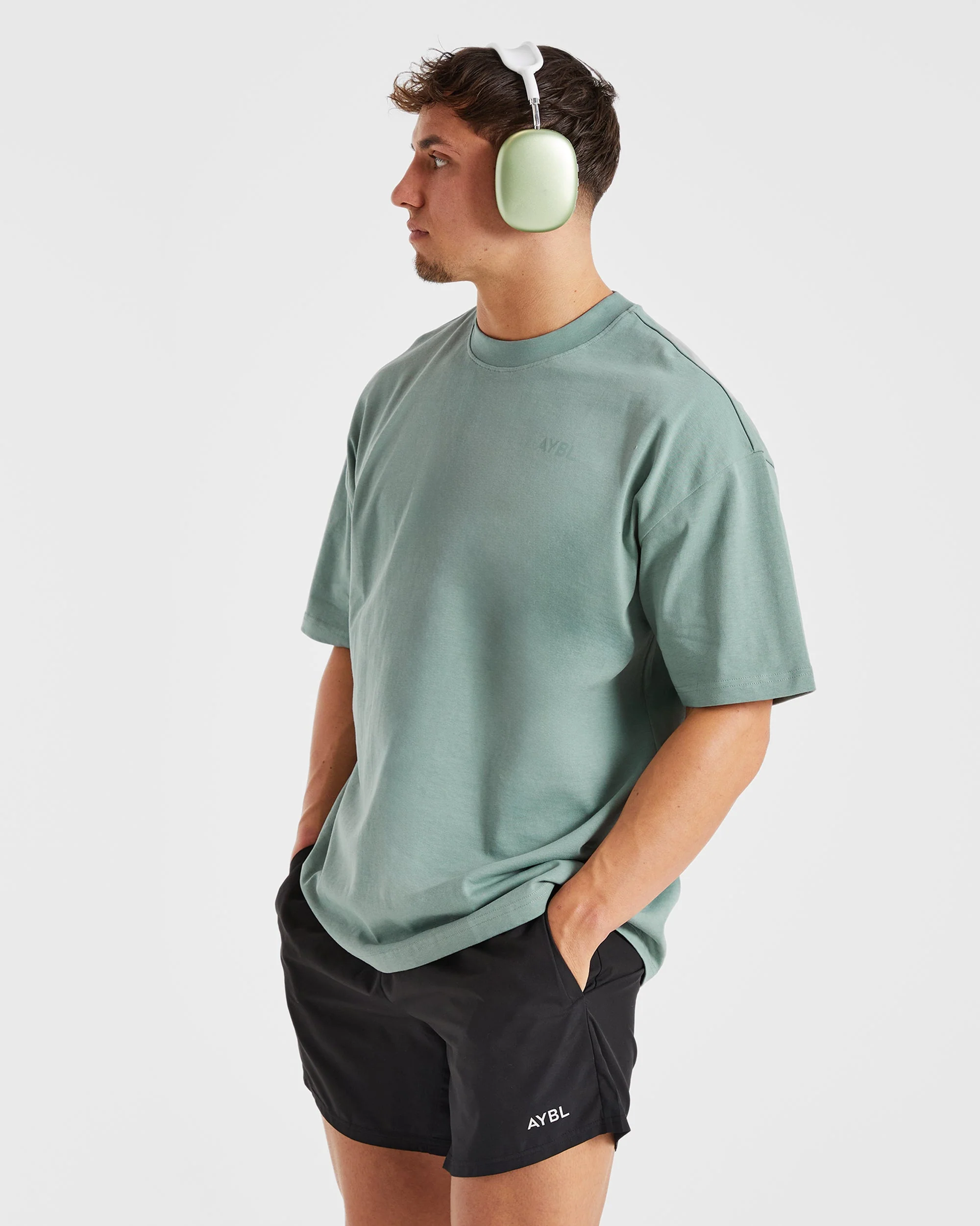 Essential Oversized T Shirt - Slate Groen - Image 7