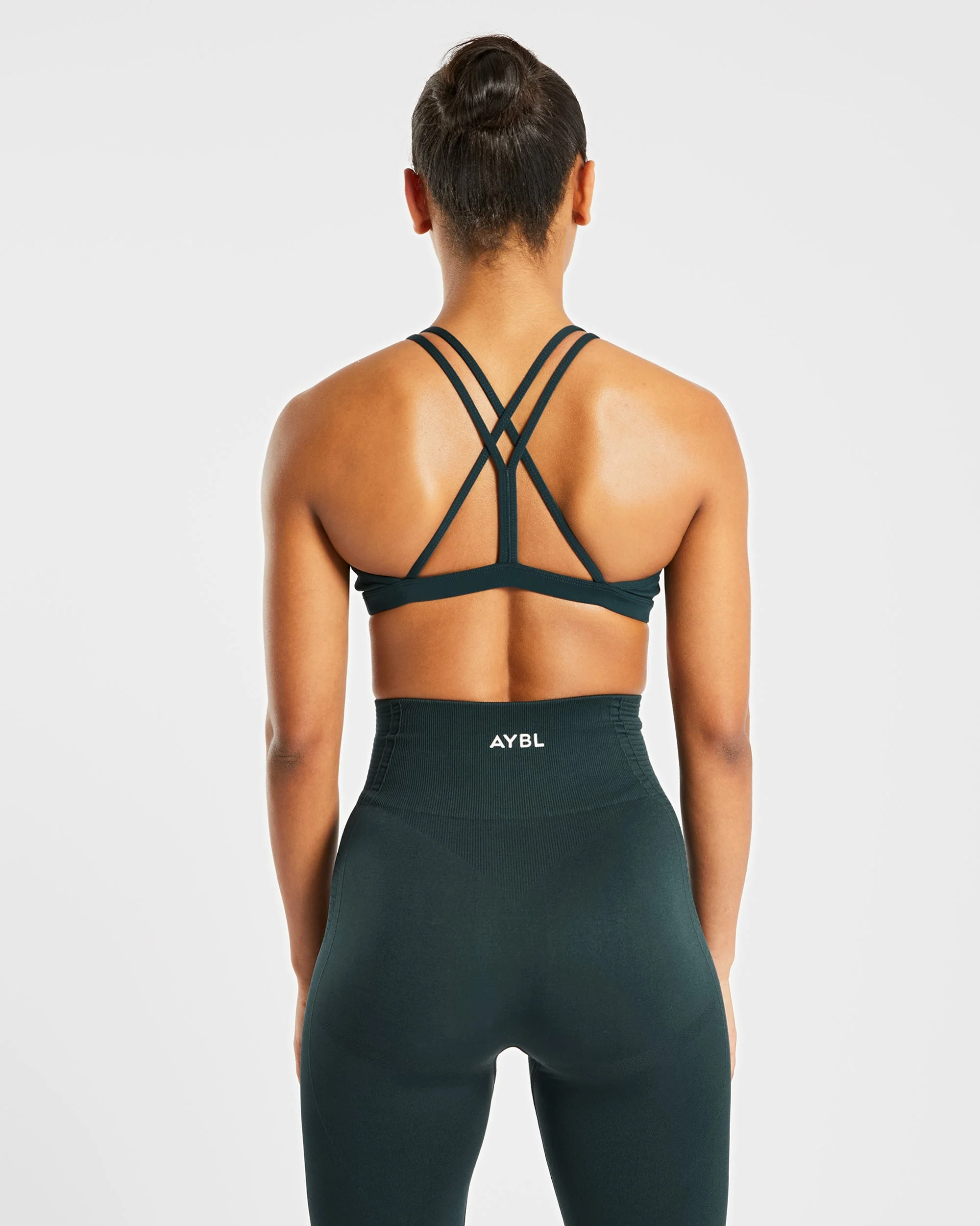 Essential Strappy Sports Bra - Forest Groen - Image 2