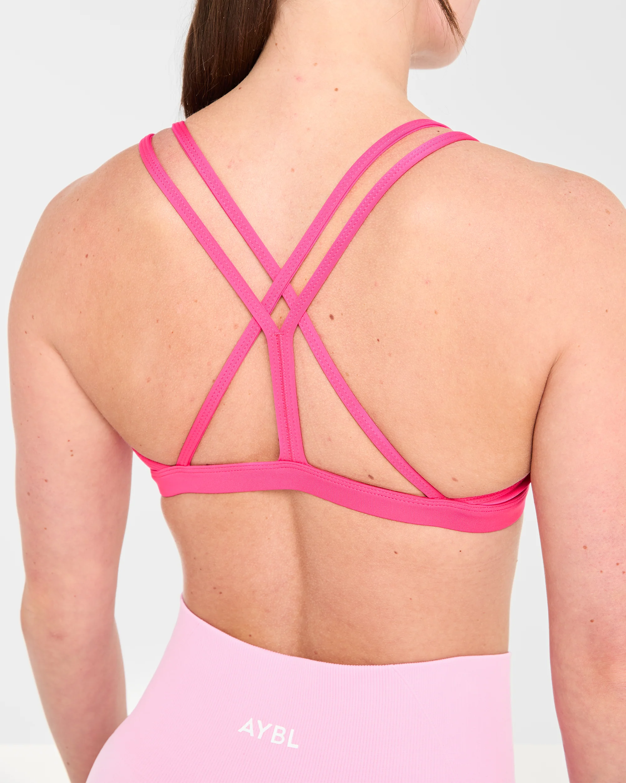 Essential Strappy Sports Bra - Hot Roze - Image 6