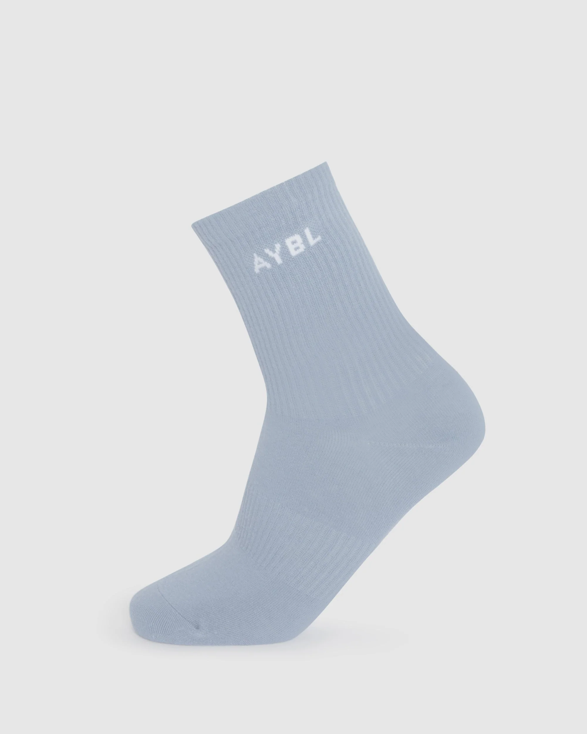 Everyday Crew Socks (3 Pack) - Slate Blauw/Light Blauw/White - Image 2
