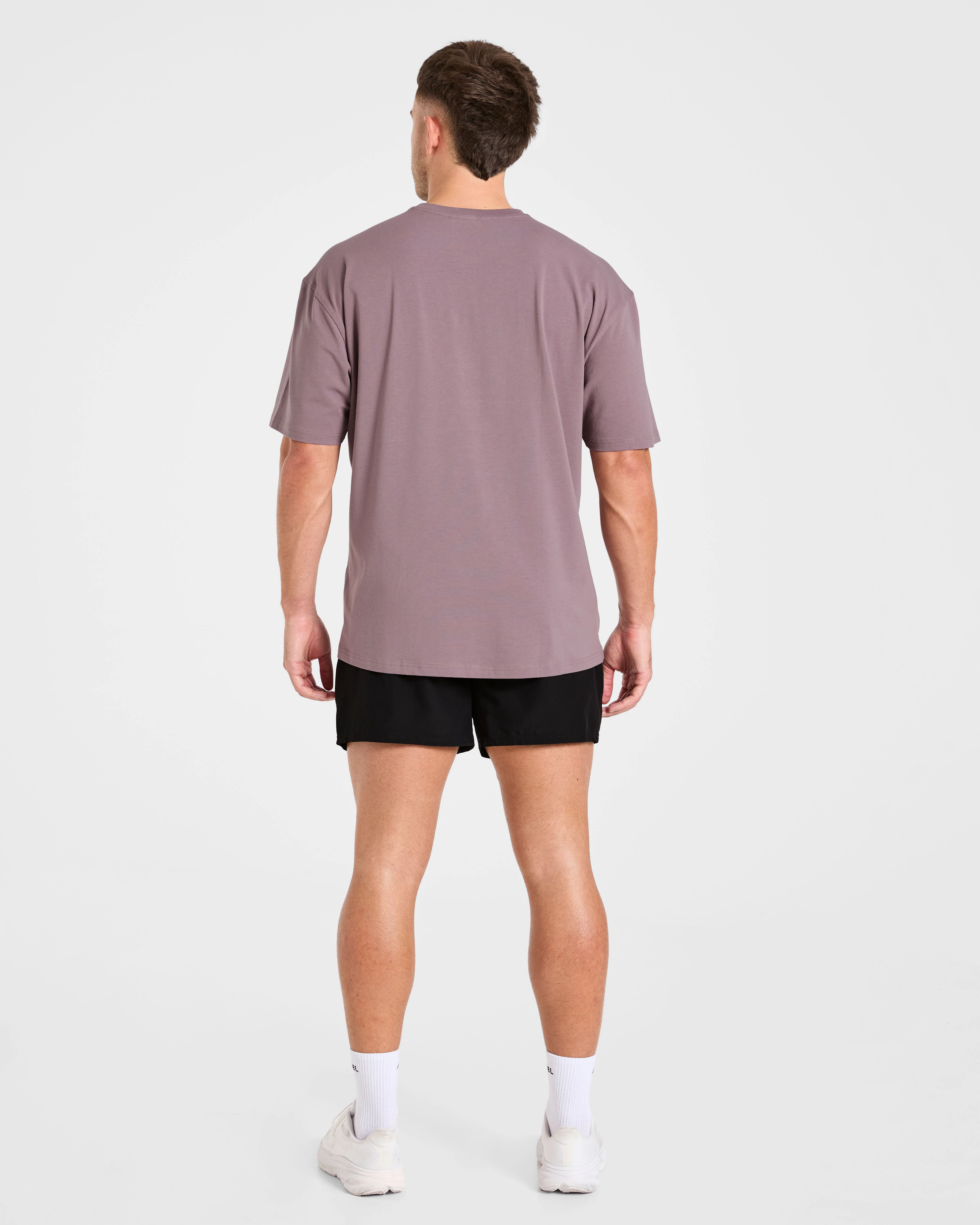 Force Oversized T Shirt - Heavy Paars - Image 4