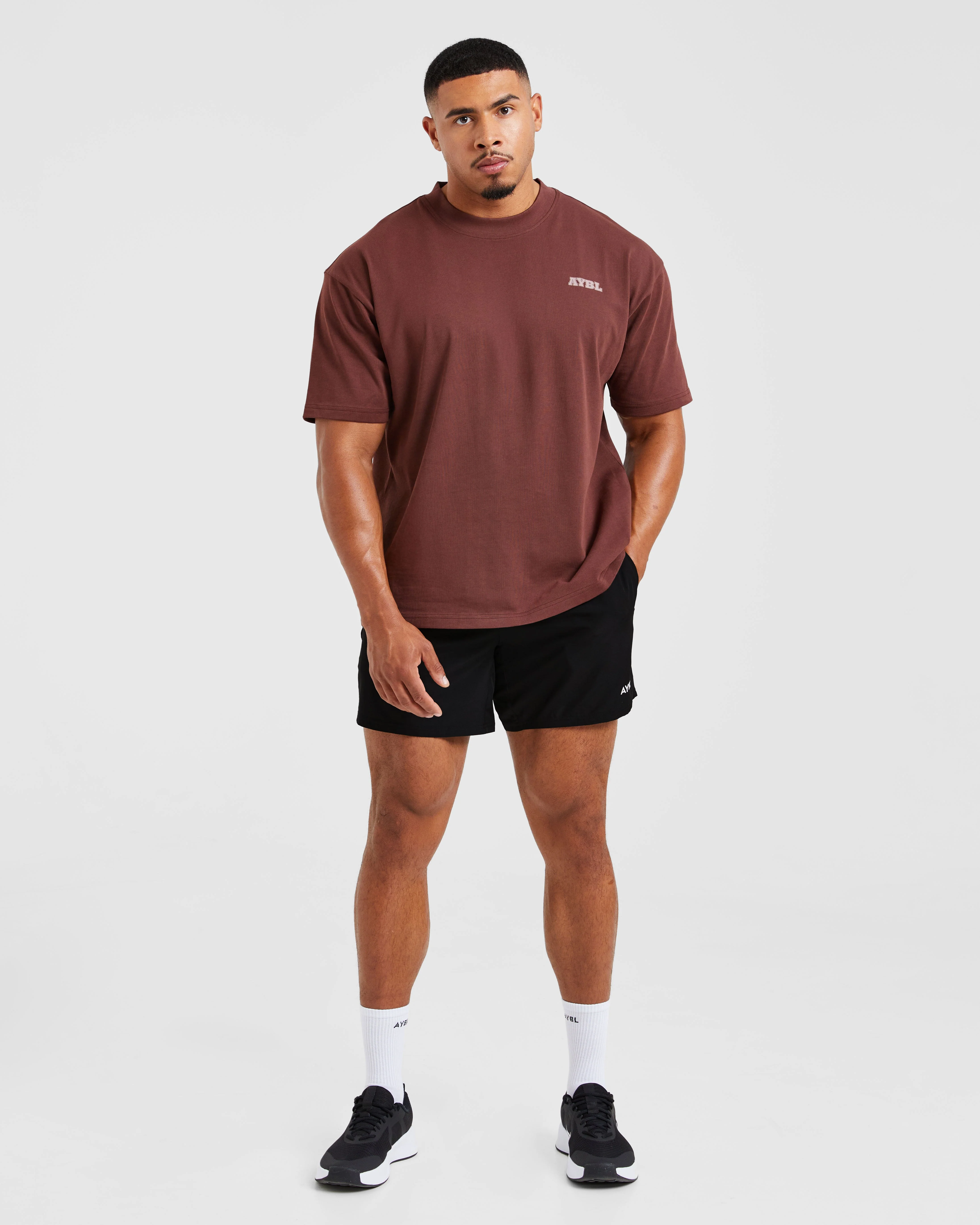 Global Oversized T Shirt - Burnt Rood - Image 3