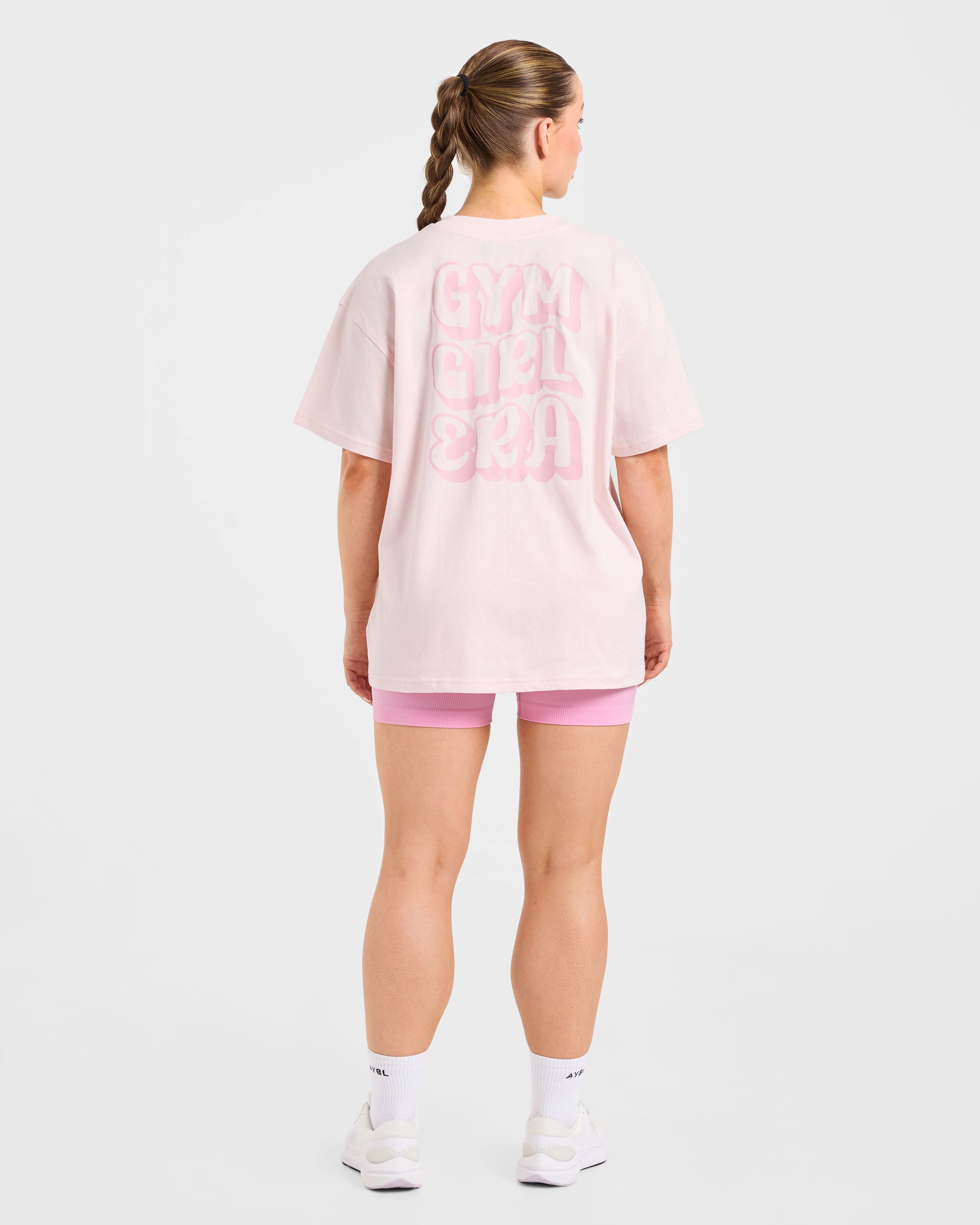 Gym Girl Era Oversized T Shirt - Roze - Image 4