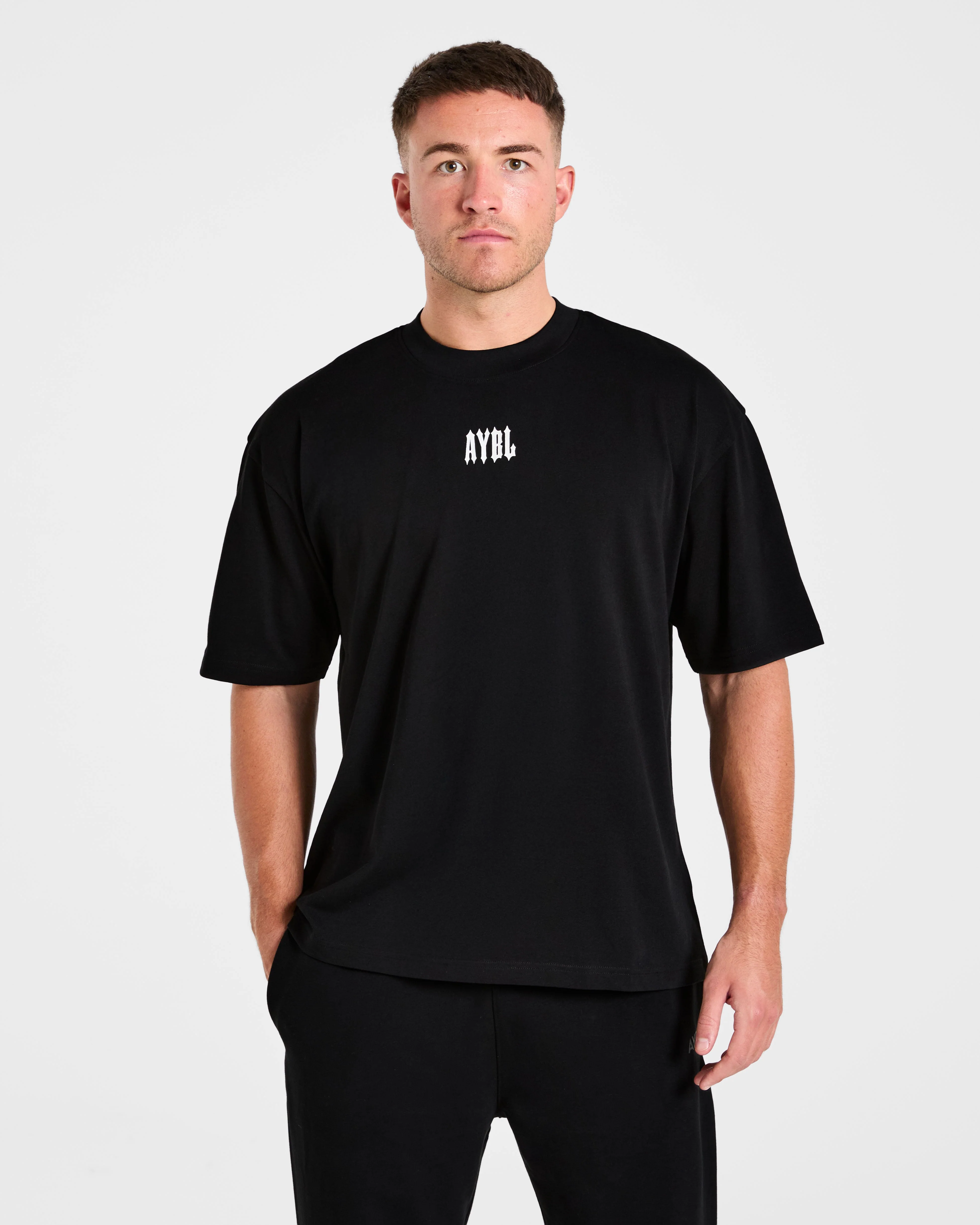 Hunt Your Goals Oversized T Shirt - Zwart - Image 2