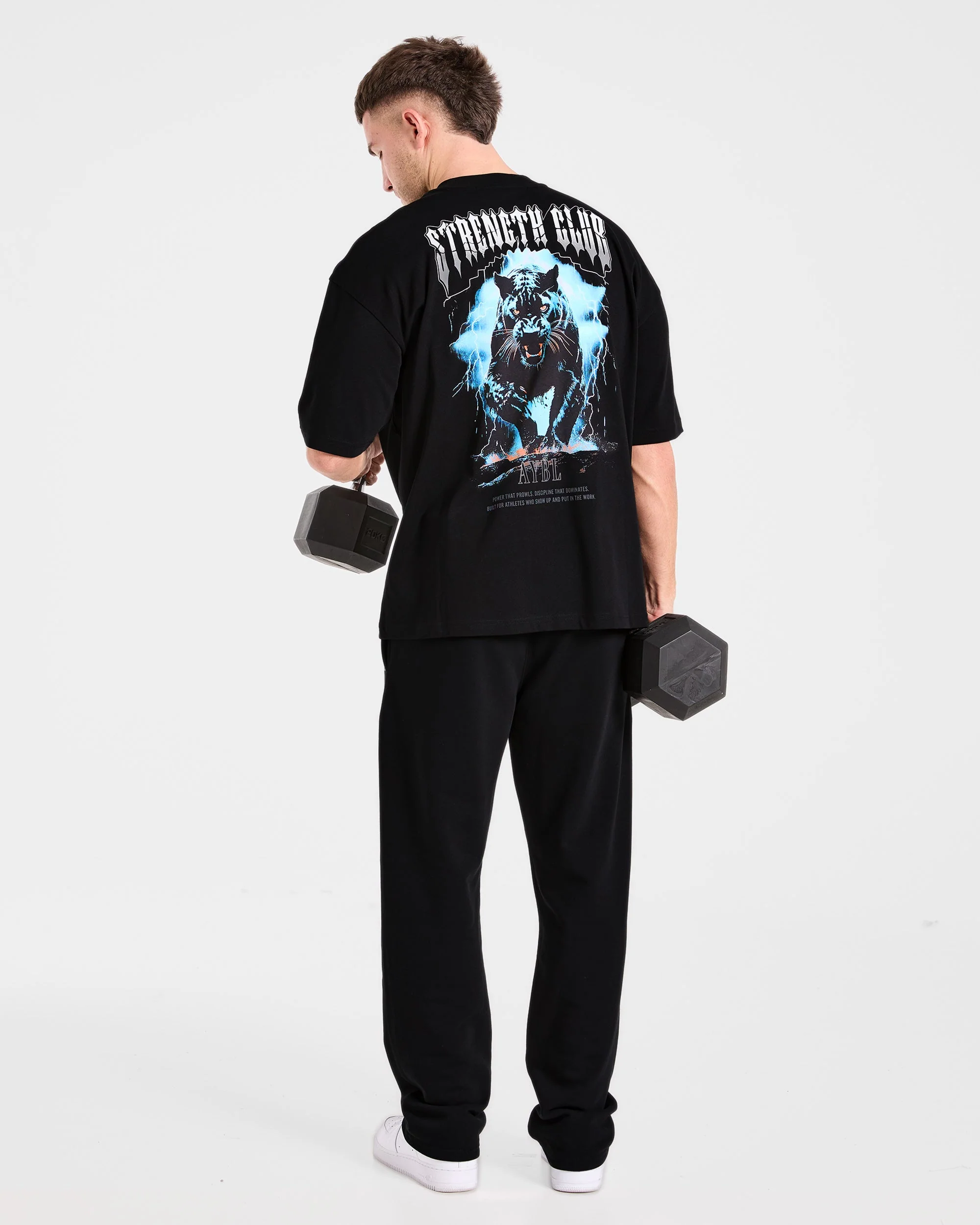 Hunt Your Goals Oversized T Shirt - Zwart - Image 8