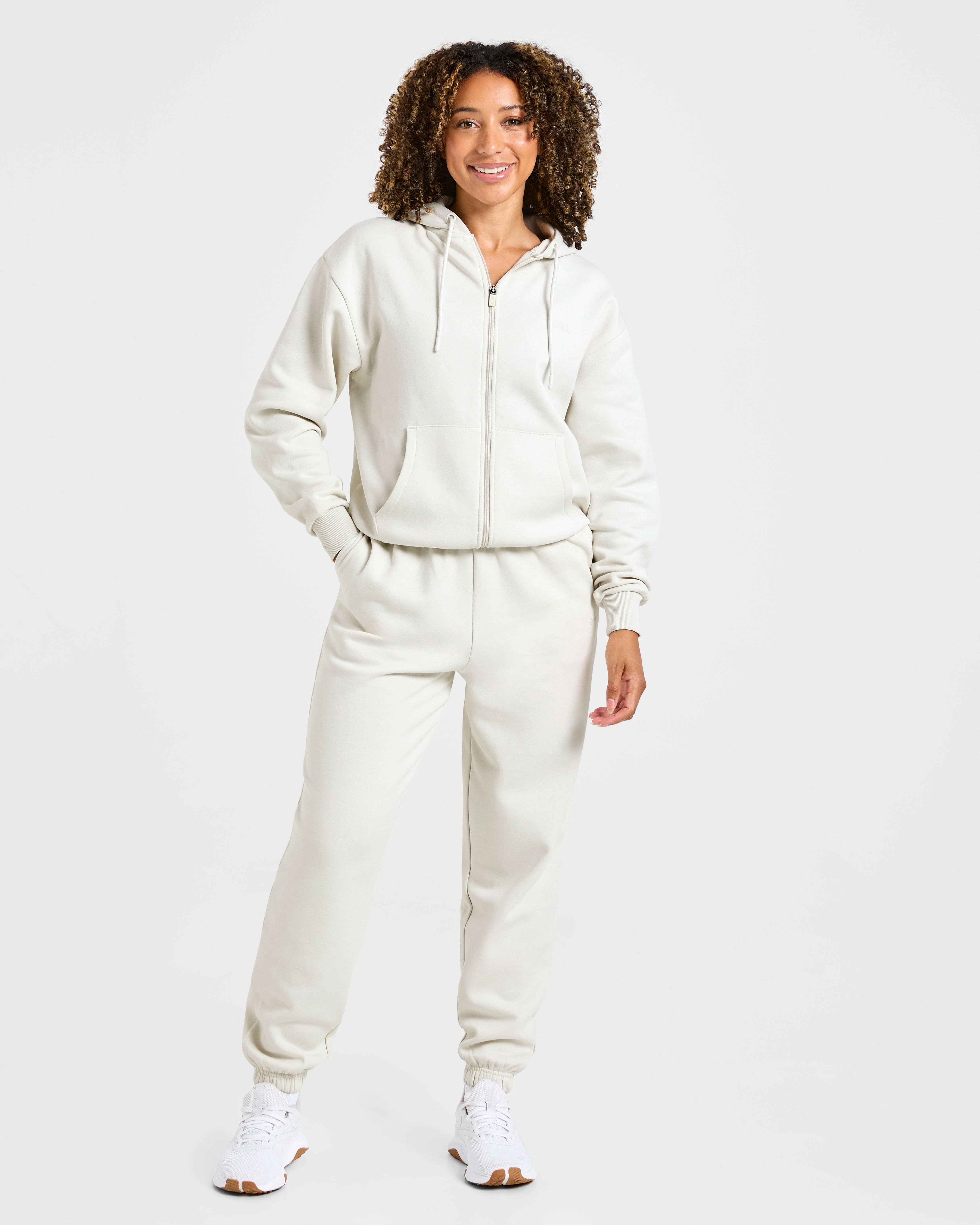 Lifestyle Oversized Joggers - Off Wit - Image 3