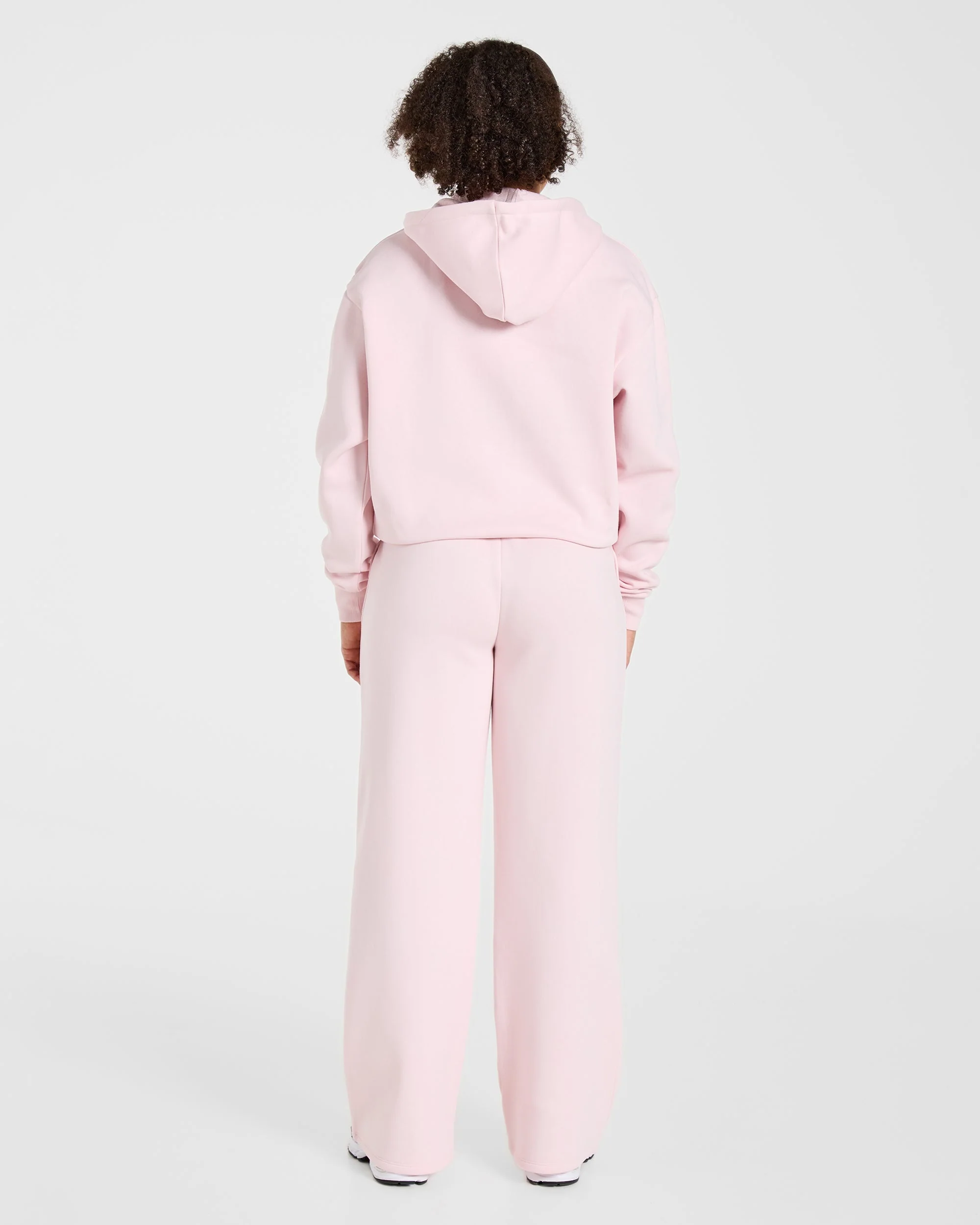 Lifestyle Oversized Straight Leg Joggers - Pastel Roze - Image 4
