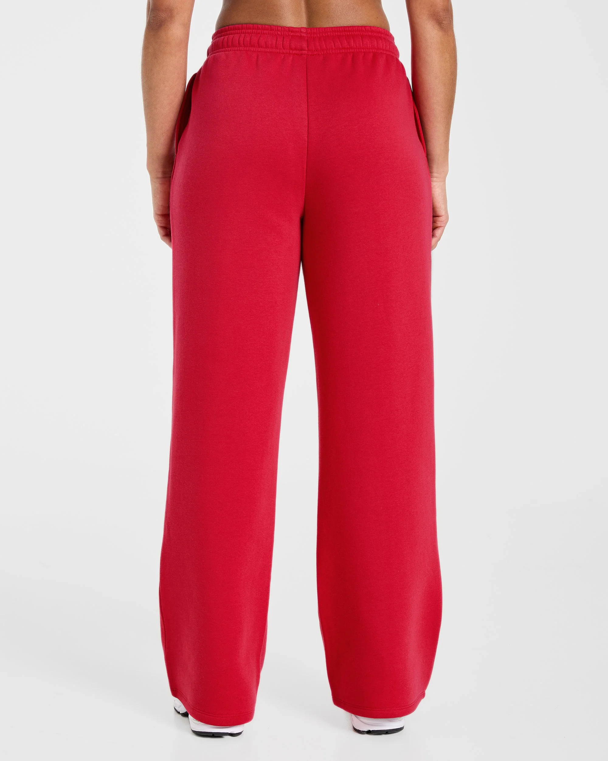 Lifestyle Oversized Straight Leg Joggers - Rood - Image 2
