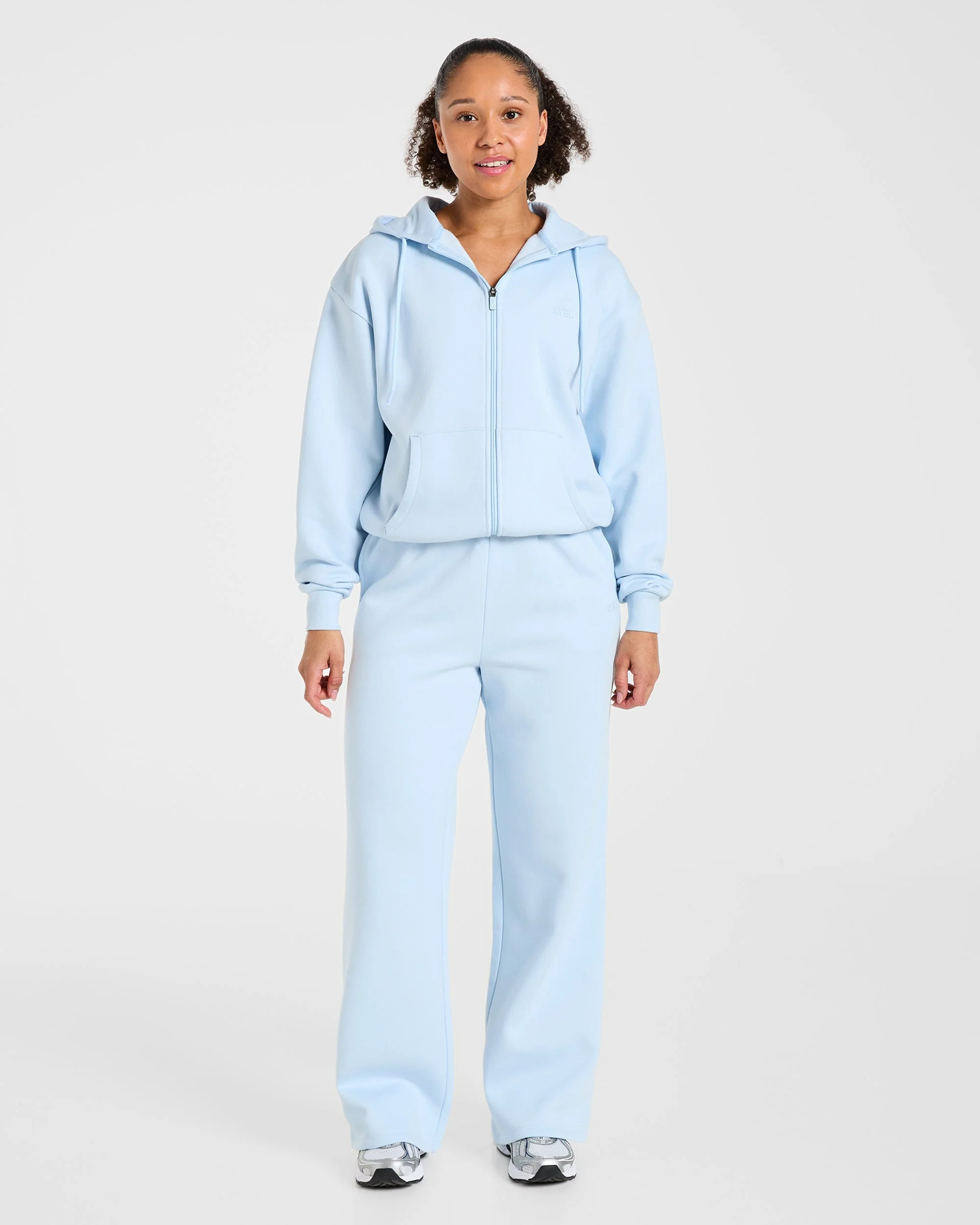 Lifestyle Oversized Zip Up Hoodie - Spring Blauw - Image 3
