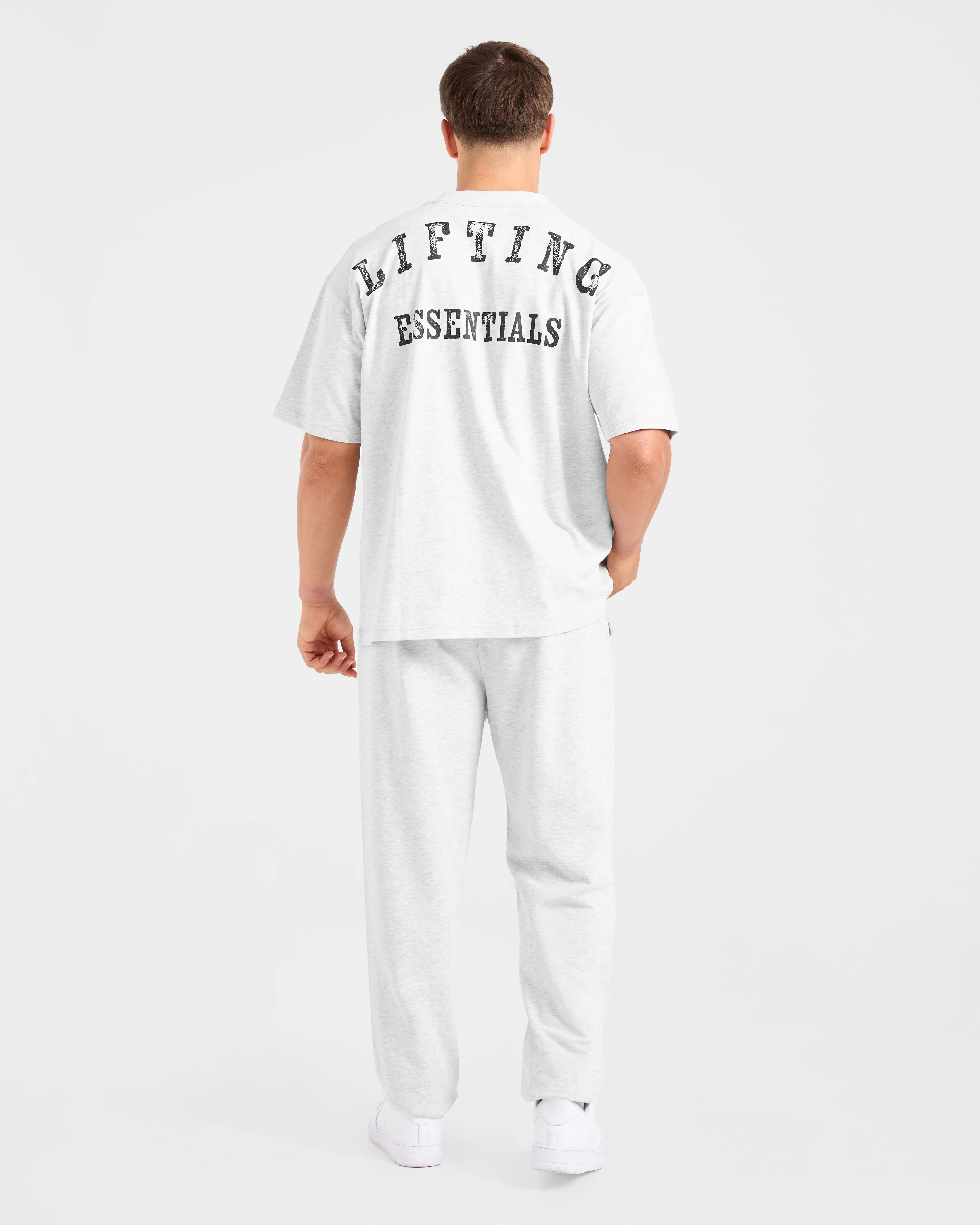 Lifting Essentials Oversized T Shirt - Grijs Marl - Image 4