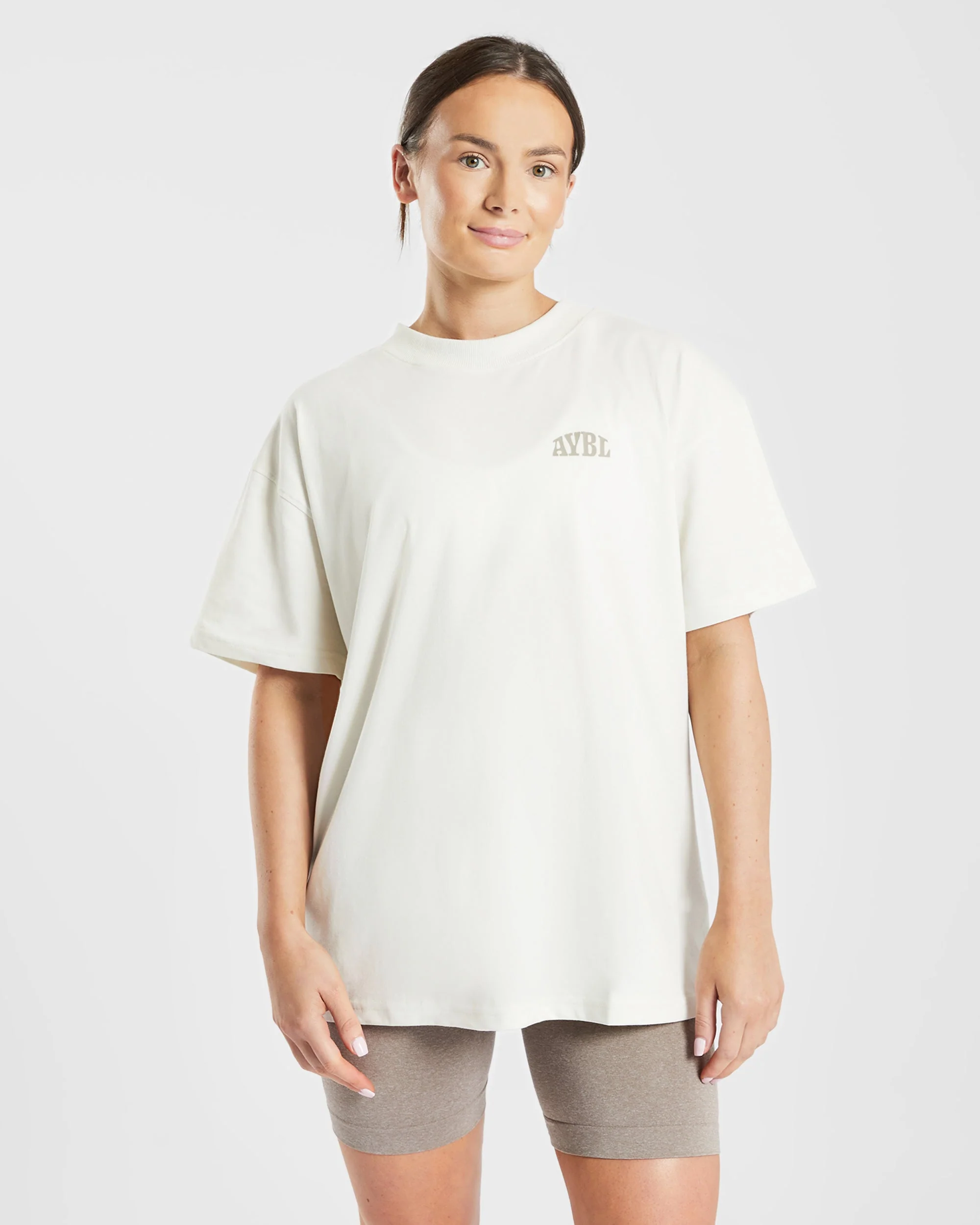 Mind Over Matter Oversized T Shirt - Beige/Bruin - Image 10