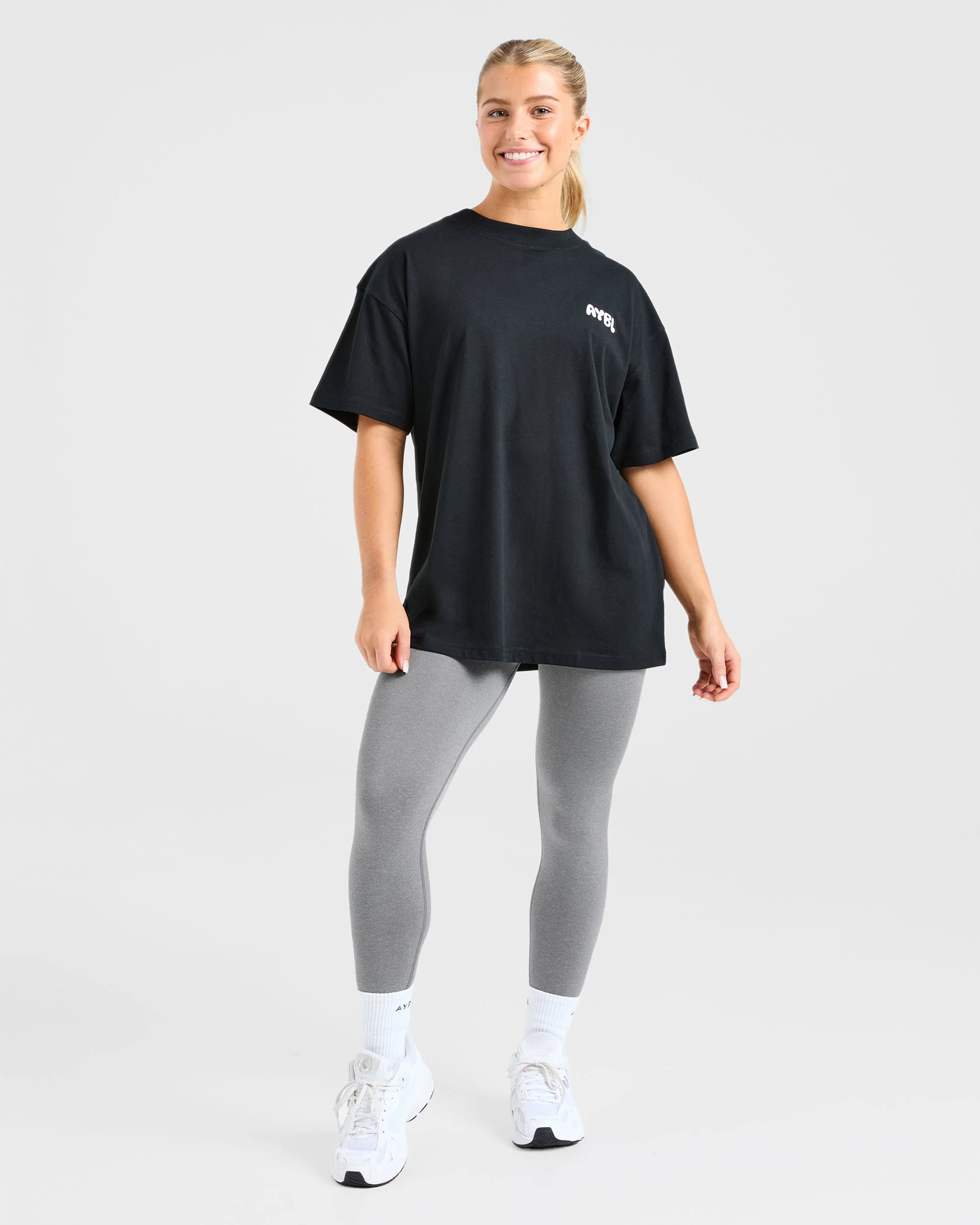 Mind Over Matter V2 Oversized T Shirt - Zwart - Image 4