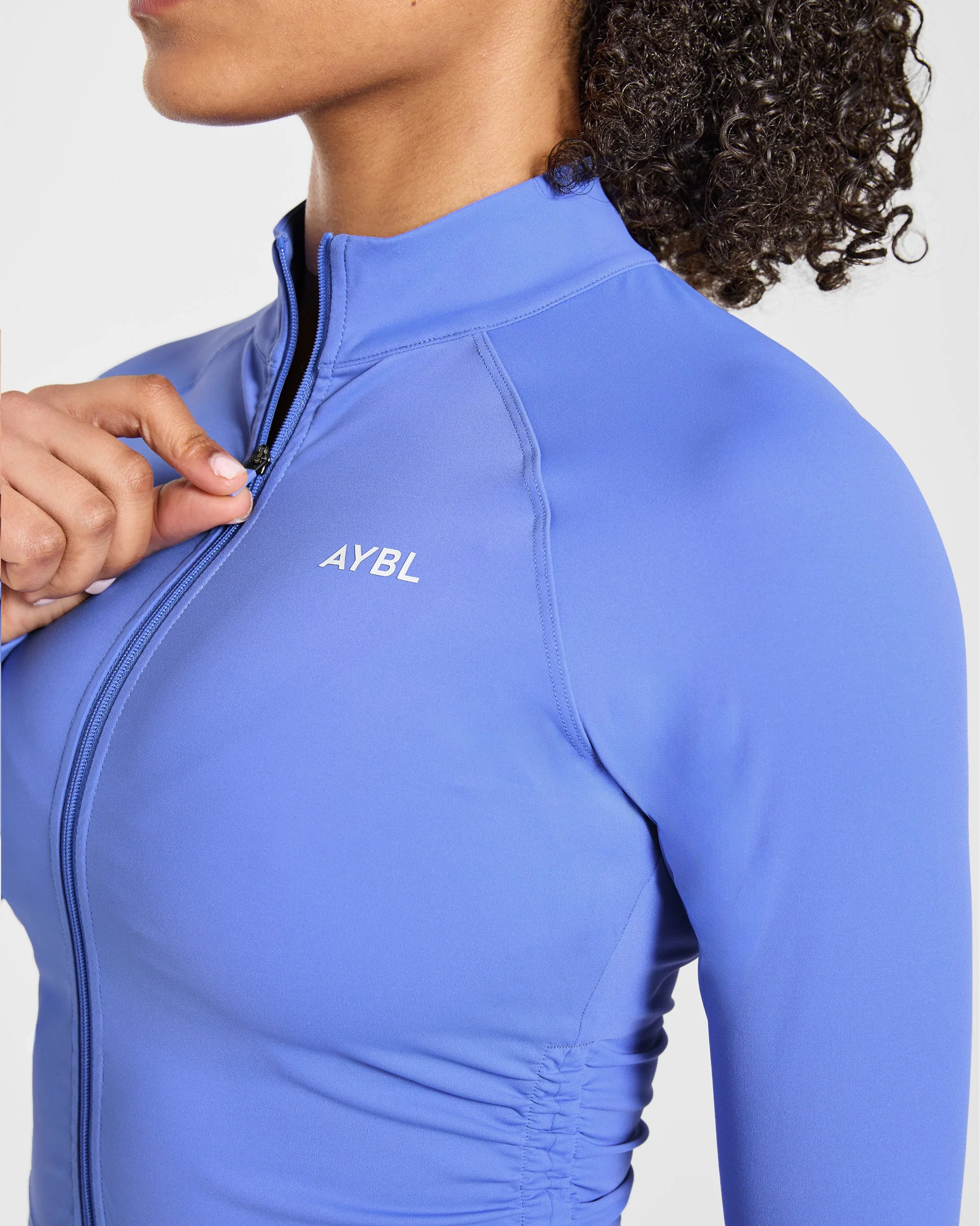 Physique Zip Up Jacket - Cornflower Paars - Image 5