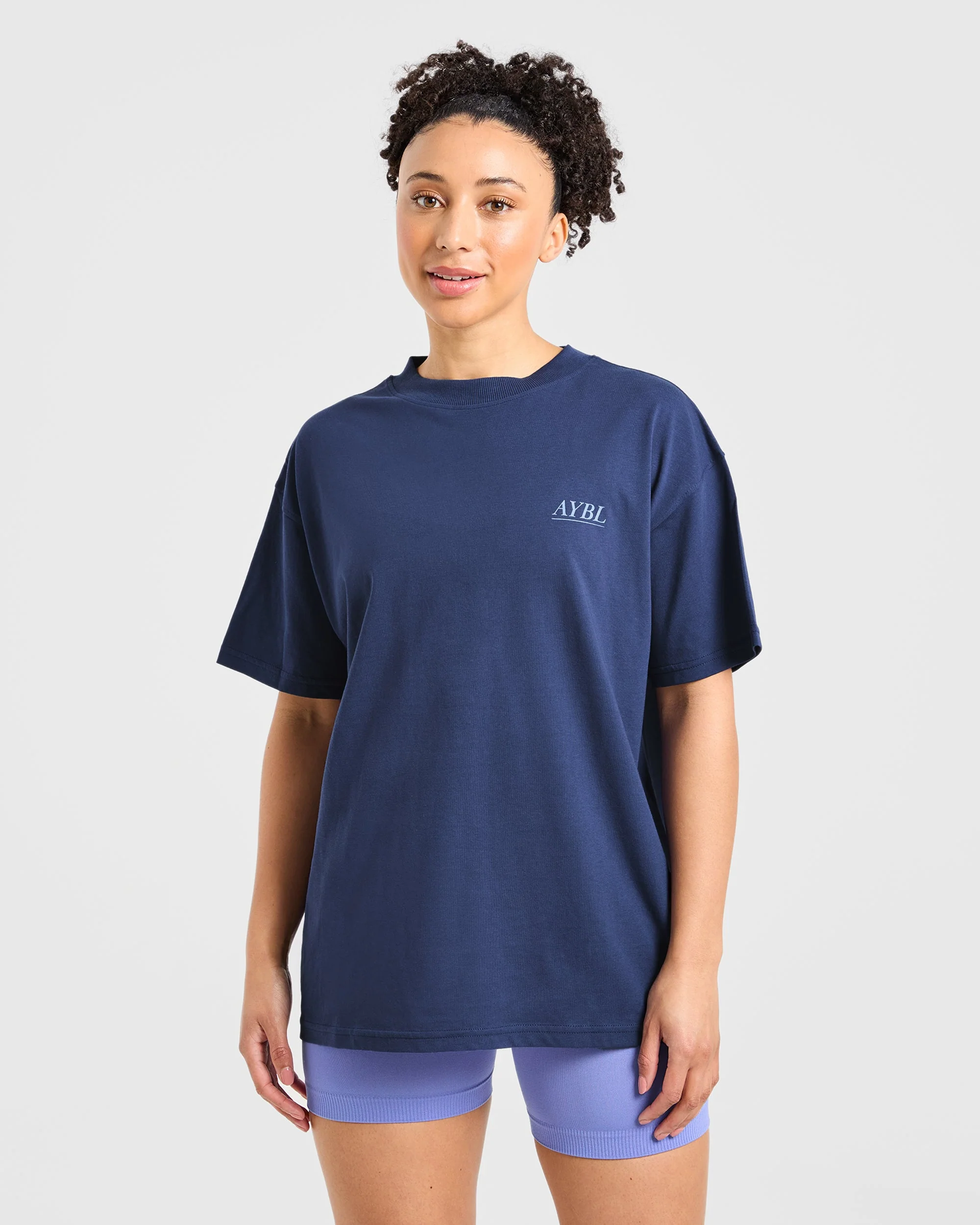 Power Lifting Illustration T Shirt - Blauw - Image 2