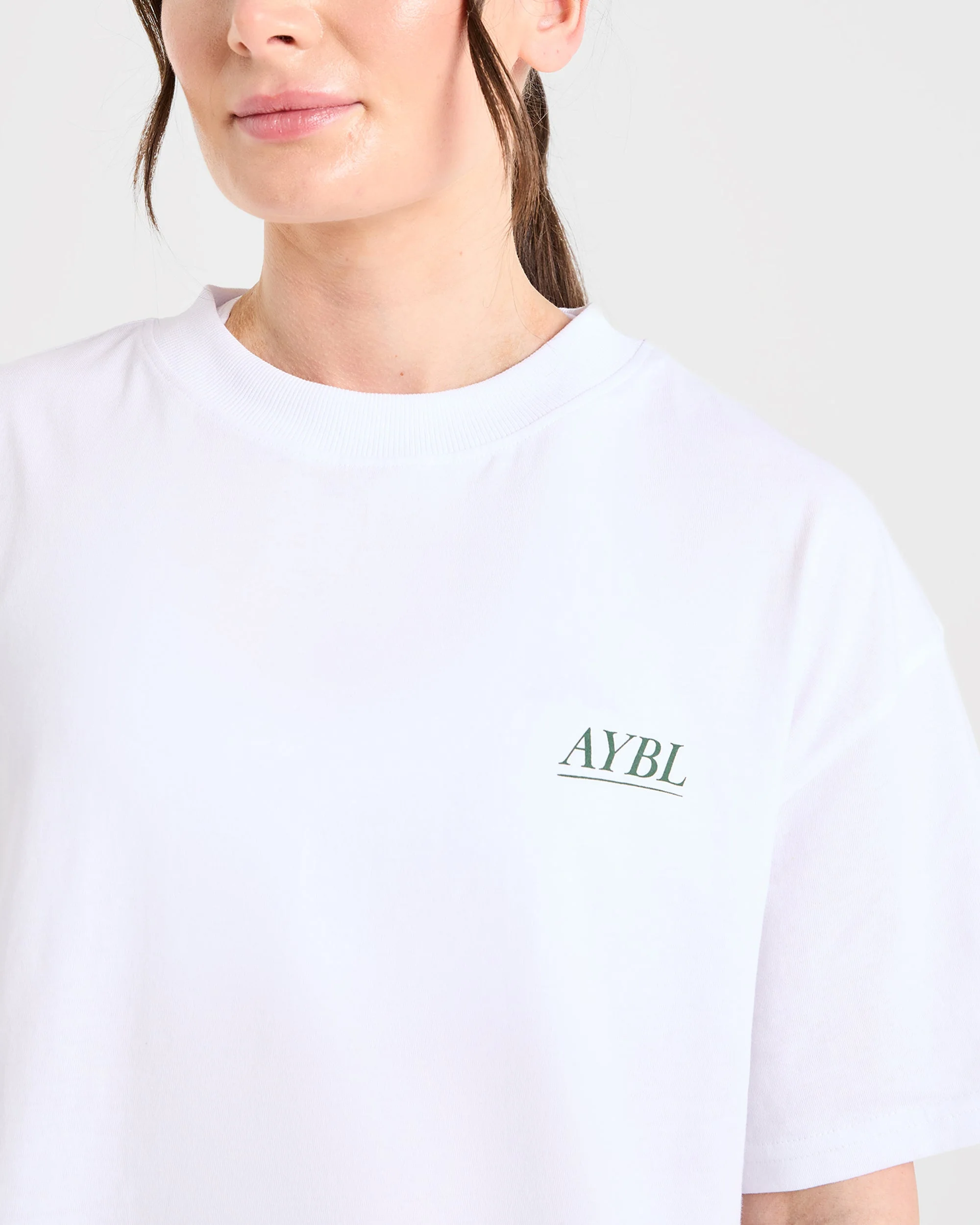 Power Lifting Illustration T Shirt - Wit/Groen - Image 6
