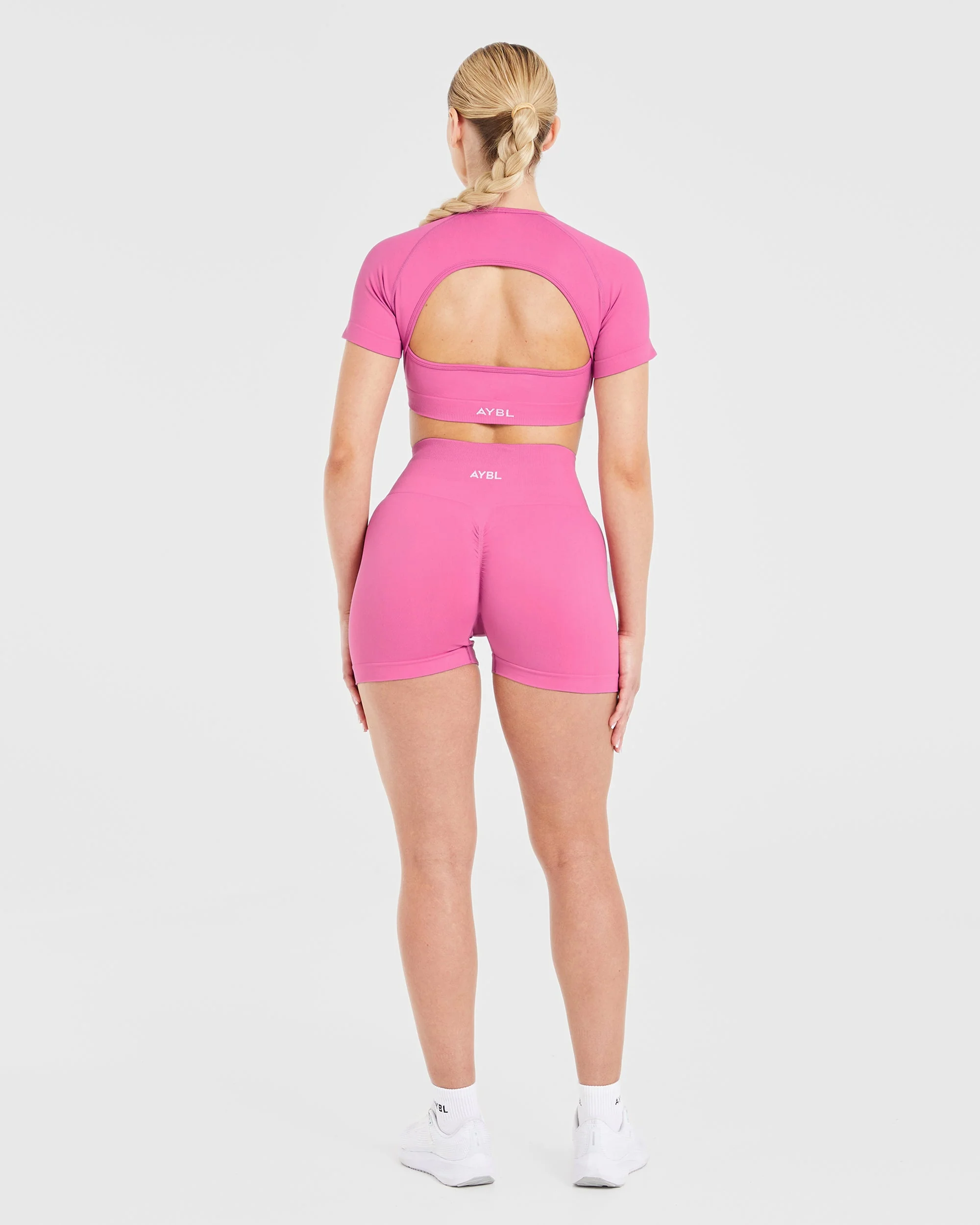 Power Seamless Shorts - Roze - Image 4