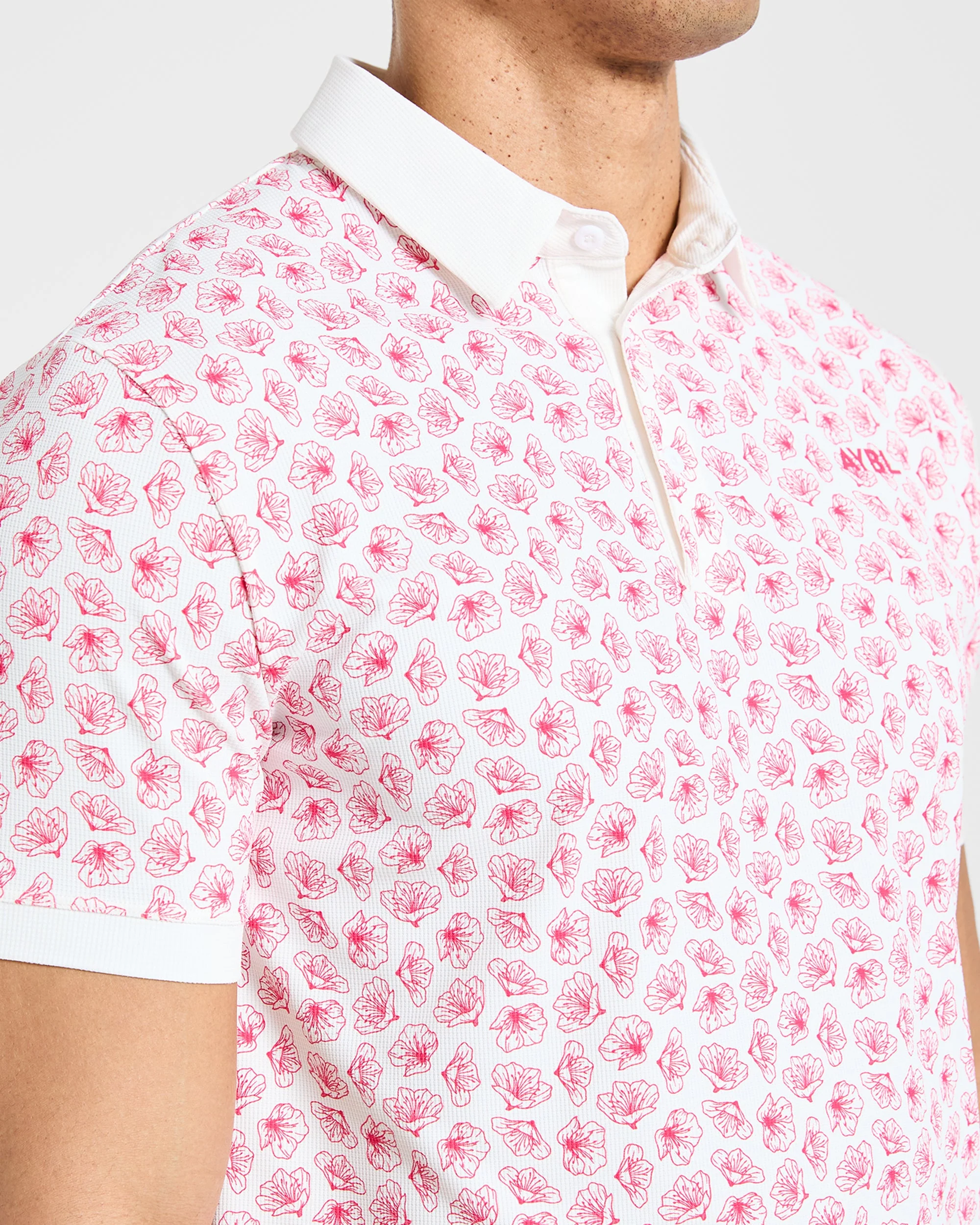 Precision Azalea Polo - Wit/Azalea Rosa - Image 6