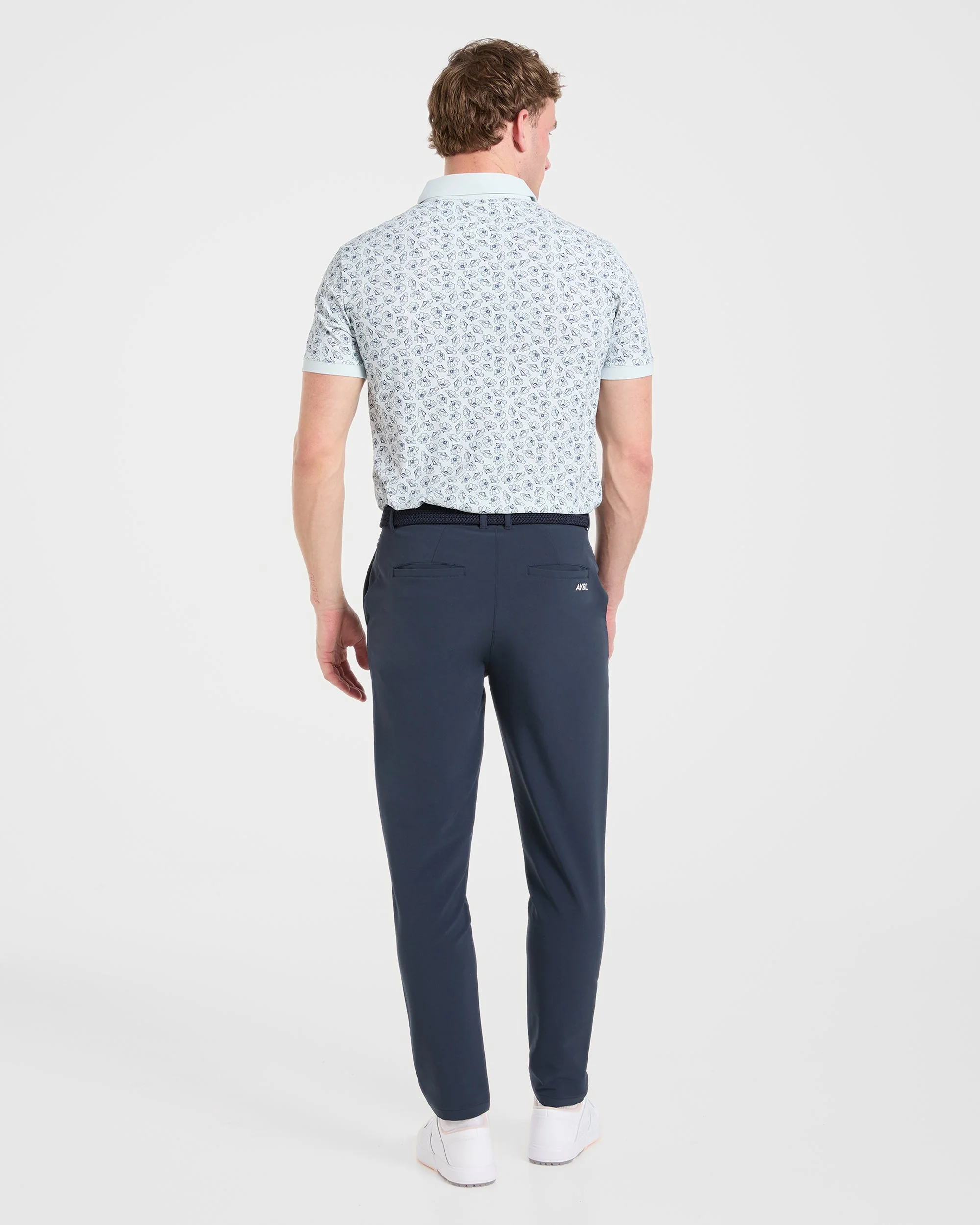 Precision Camellias Polo - Ice Blauw - Image 4