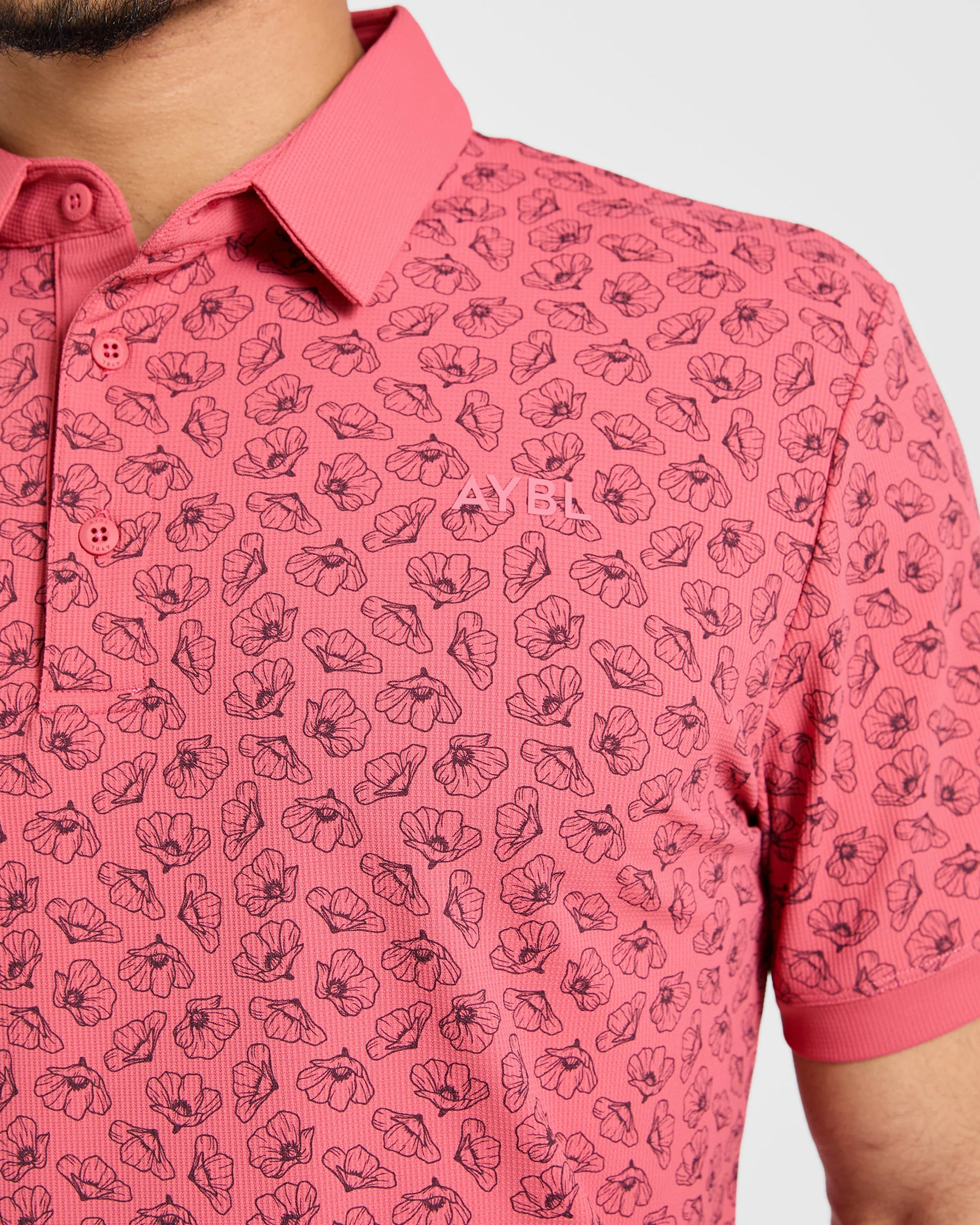Precision Camellias Polo - Rood - Image 6