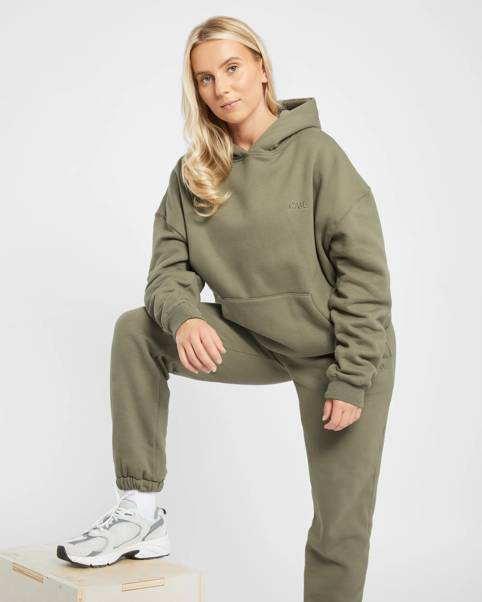 Premium Oversized Hoodie - Dusky Olive - Image 7