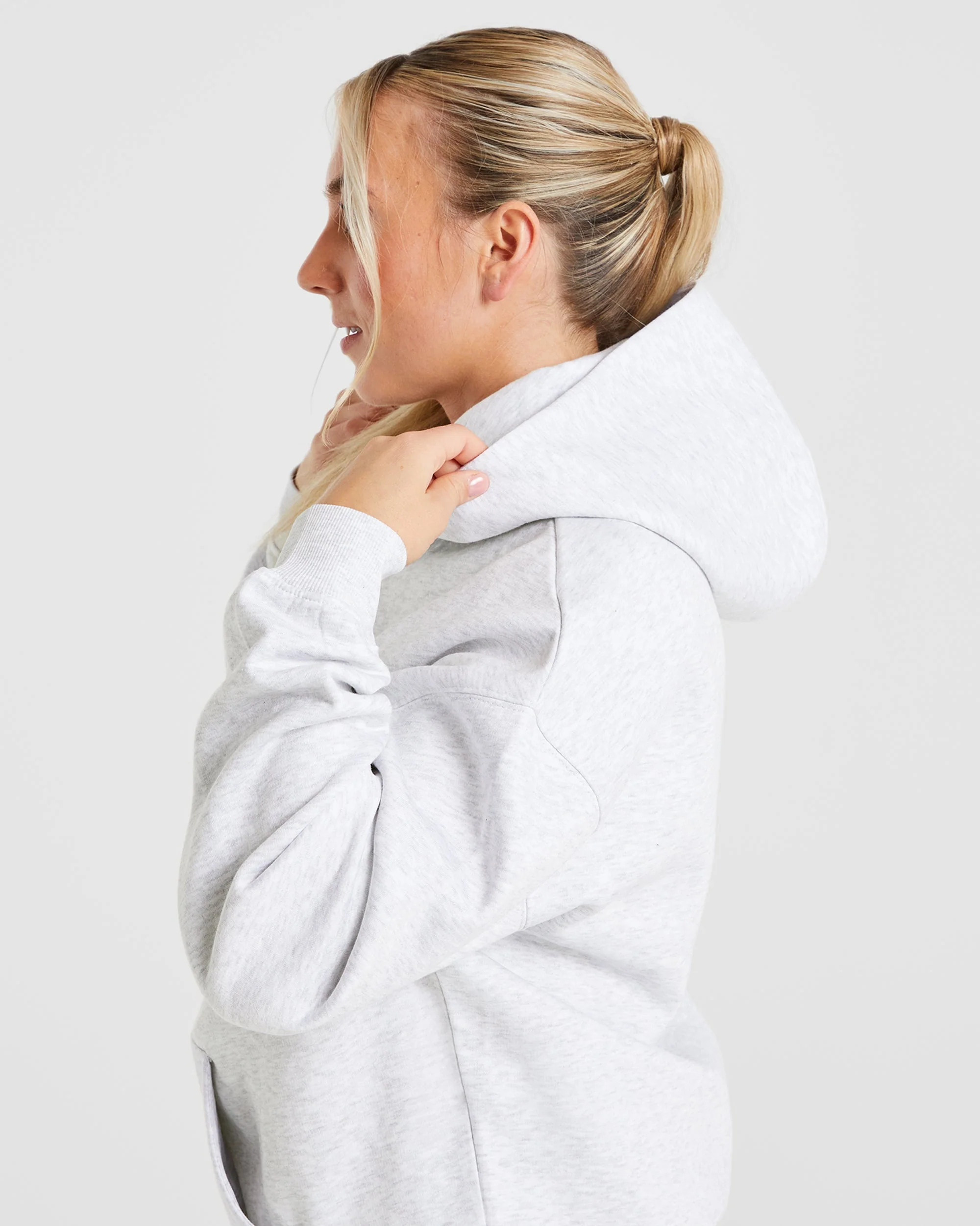 Premium Oversized Hoodie - Heather Grijs - Image 6