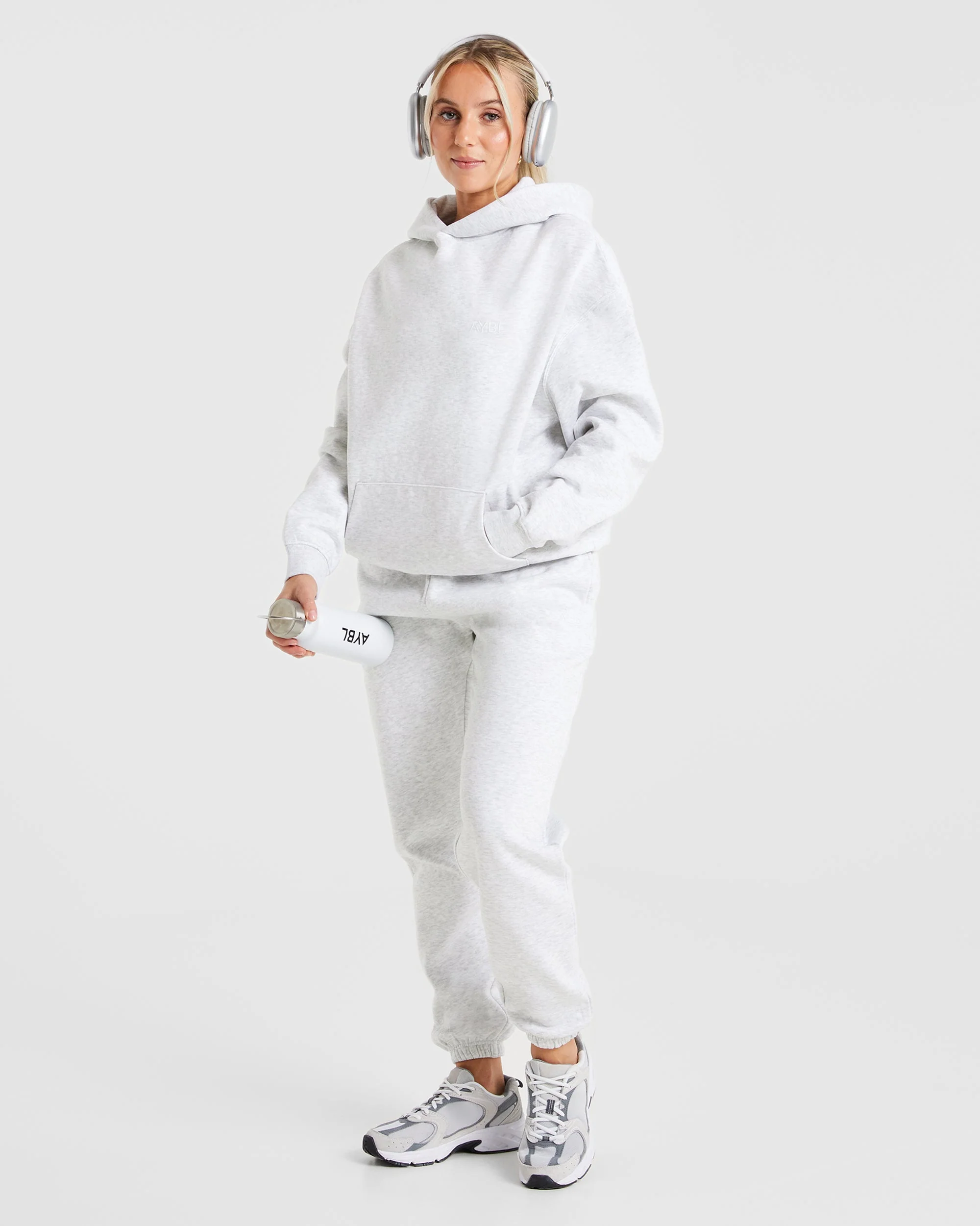 Premium Oversized Hoodie - Heather Grijs - Image 8