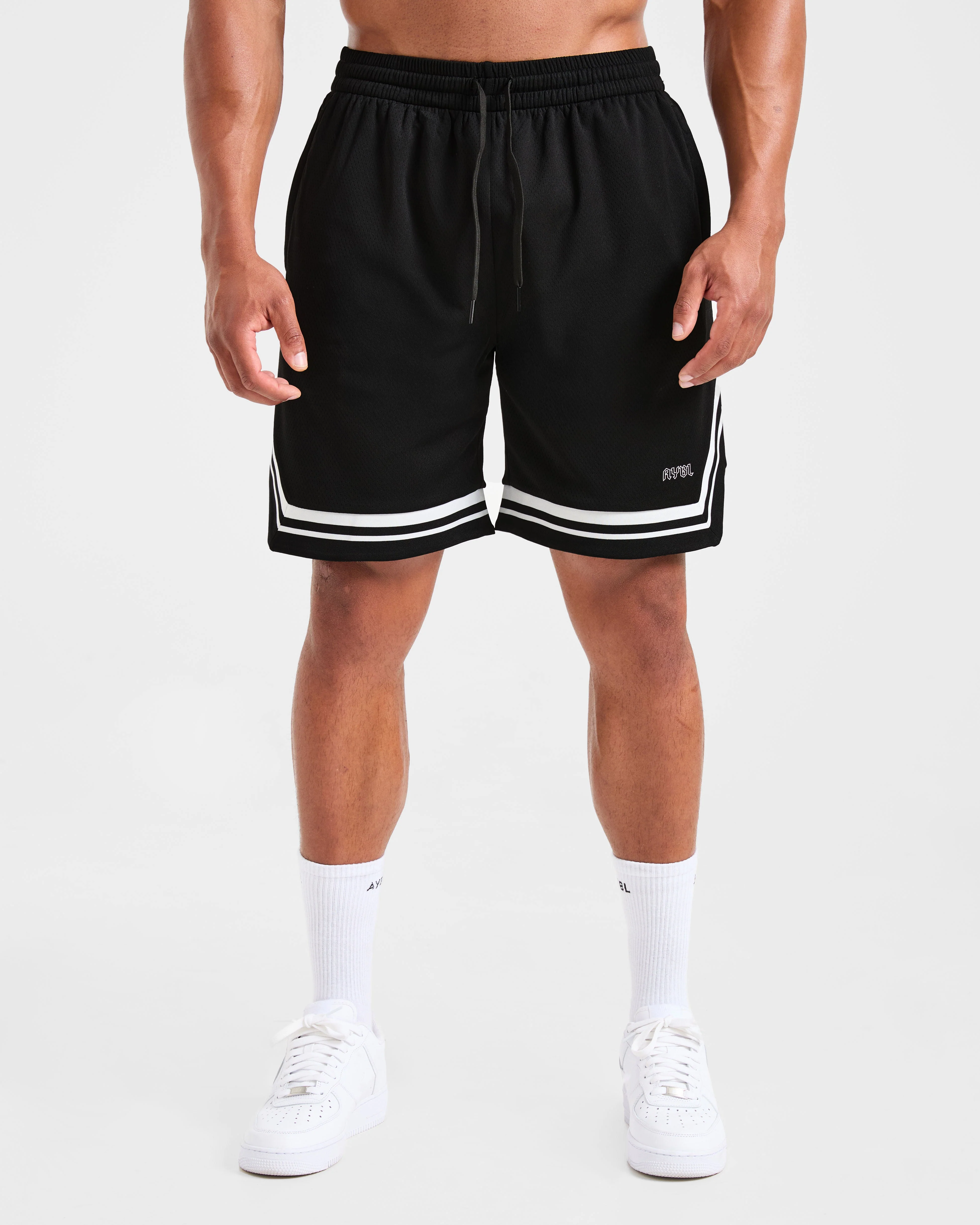 Rebound Stripe Shorts - Zwart