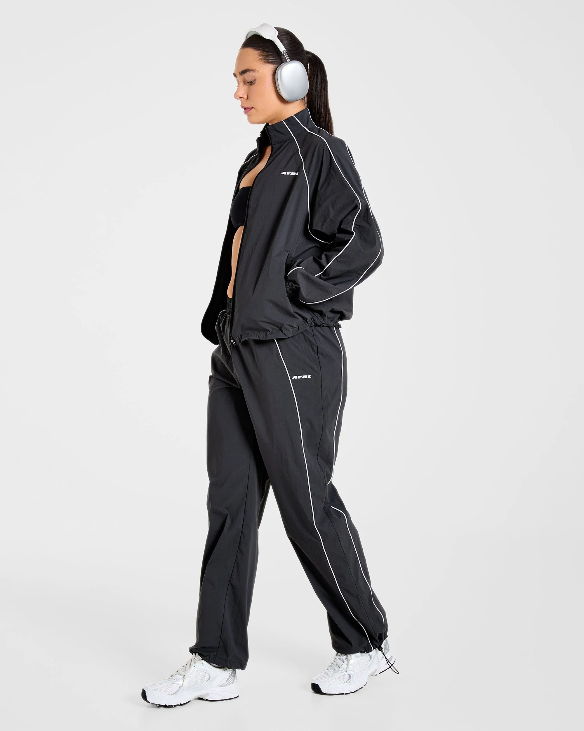 Retro Track Jacket - Zwart - Image 8