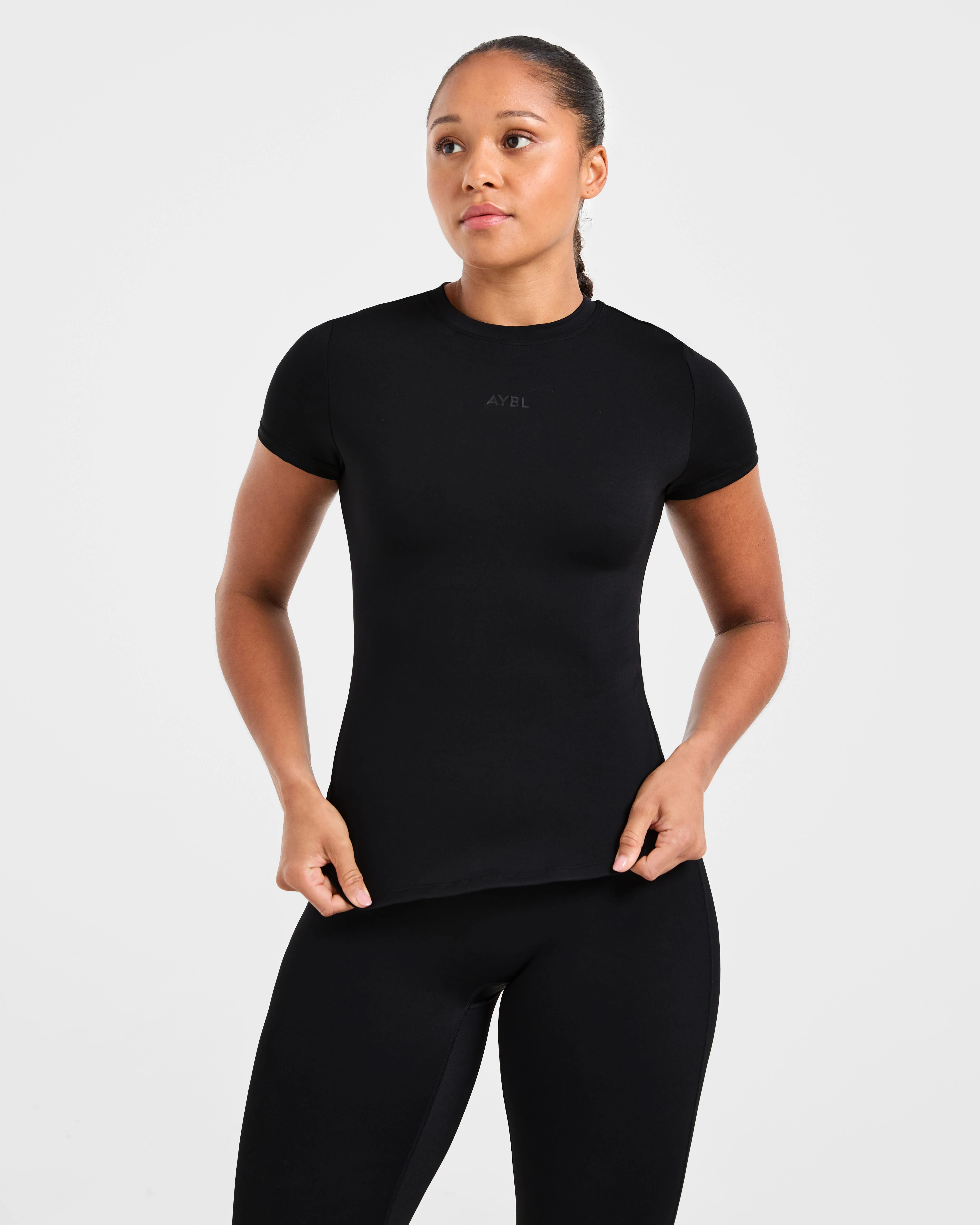 Sculpt T Shirt - Zwart - Image 8