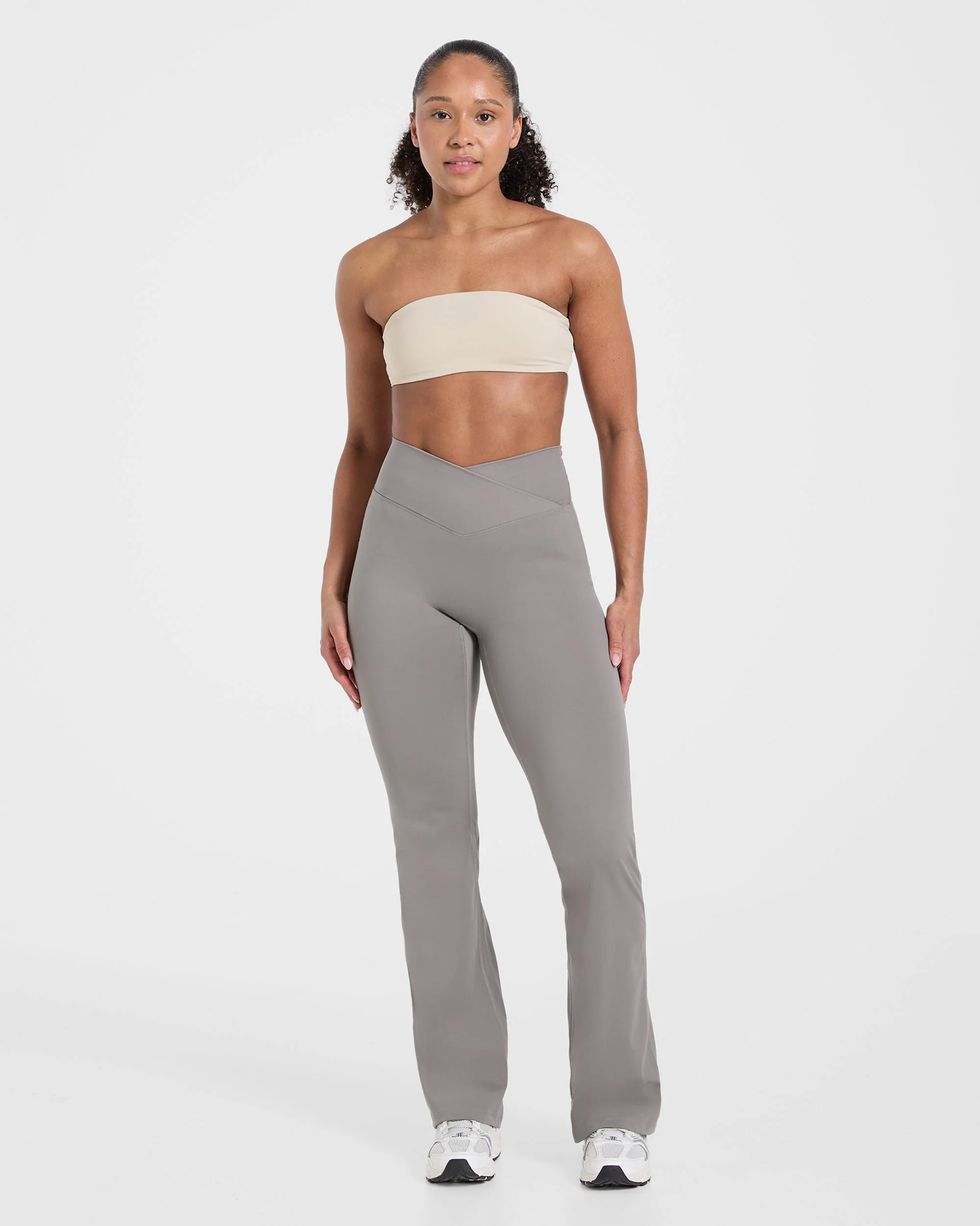 Sculpt Wrap Flared Leggings - Smoke Grijs - Image 3