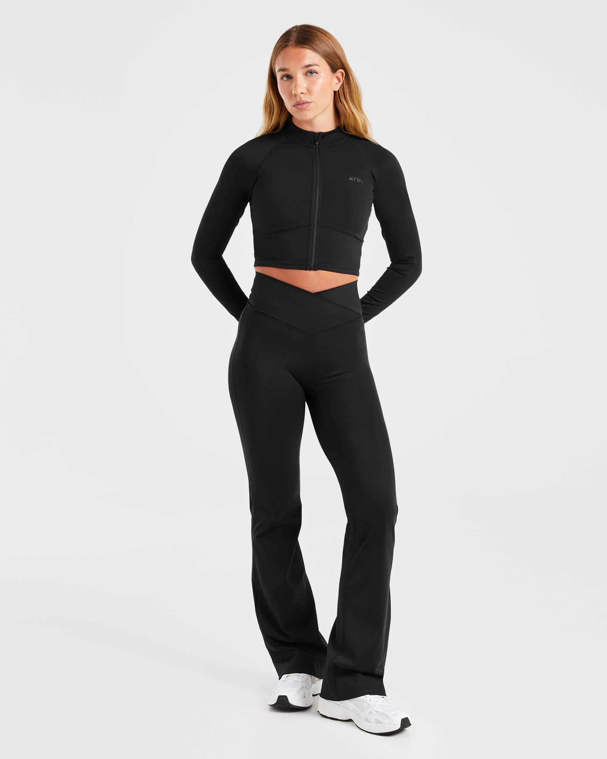 Sculpt Wrap Zip Up Jacket - Zwart - Image 3