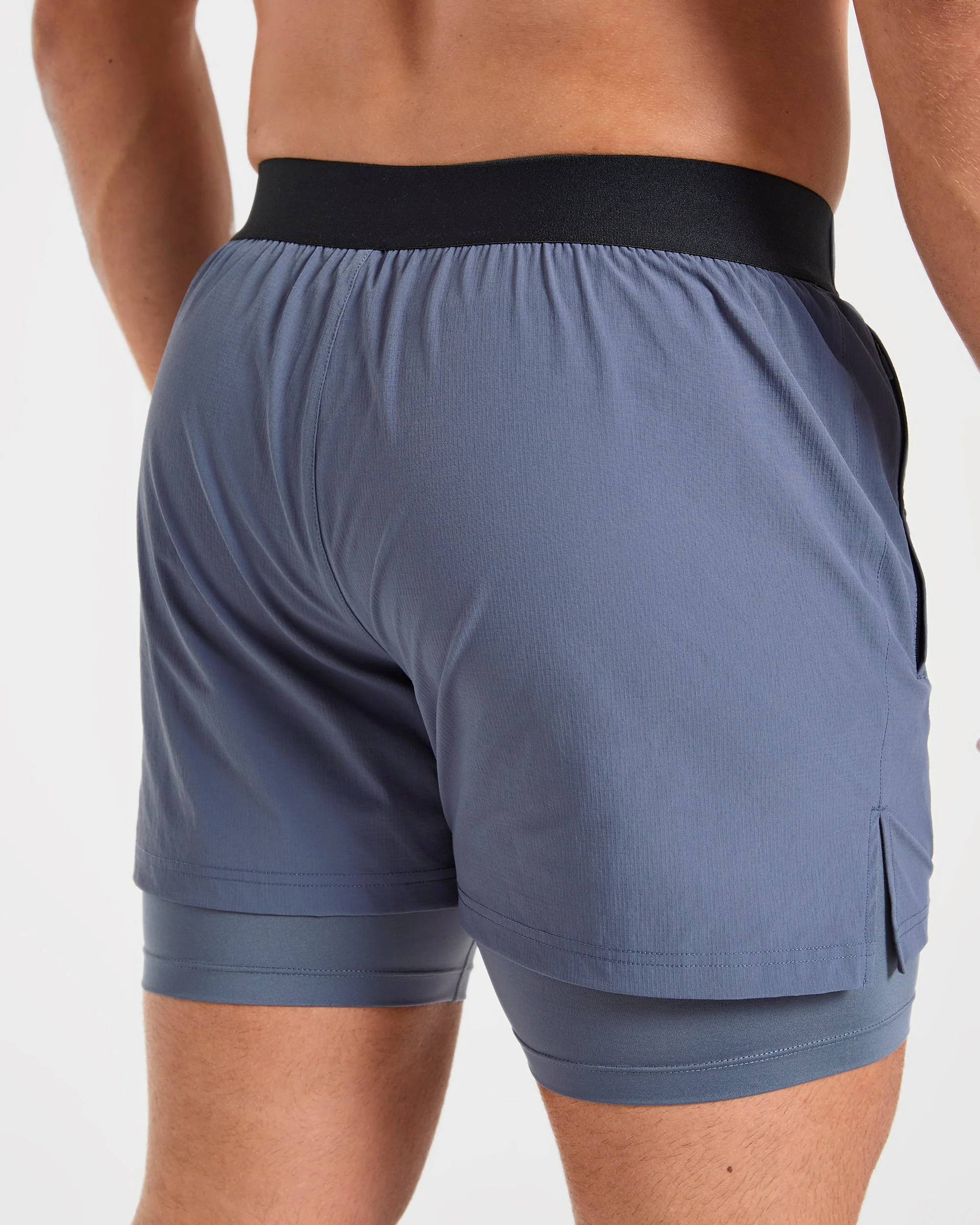 Signature 2 in 1 Shorts - Steel Blauw - Image 6