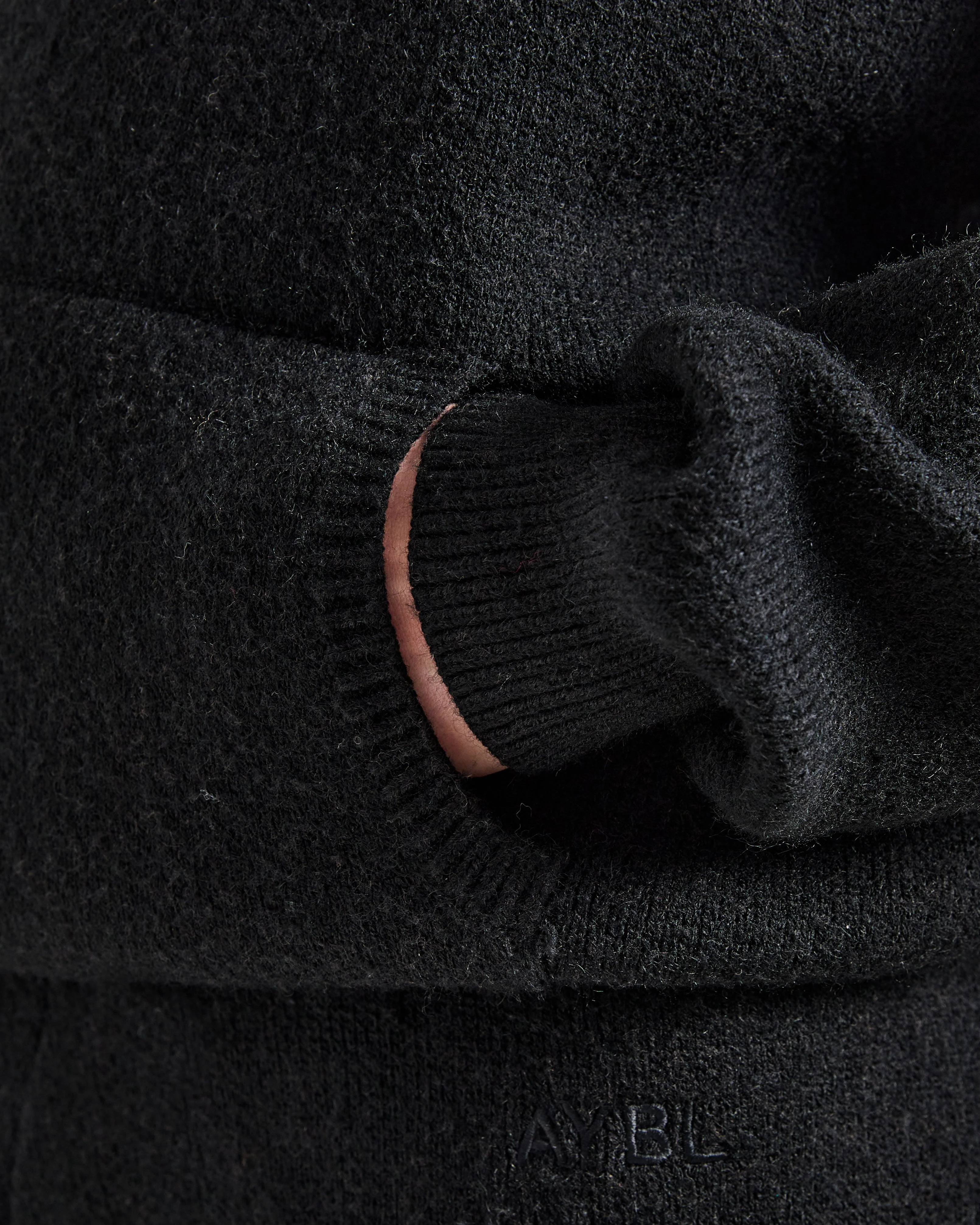 Soft Oversized Knitted Hoodie - Zwart - Image 6
