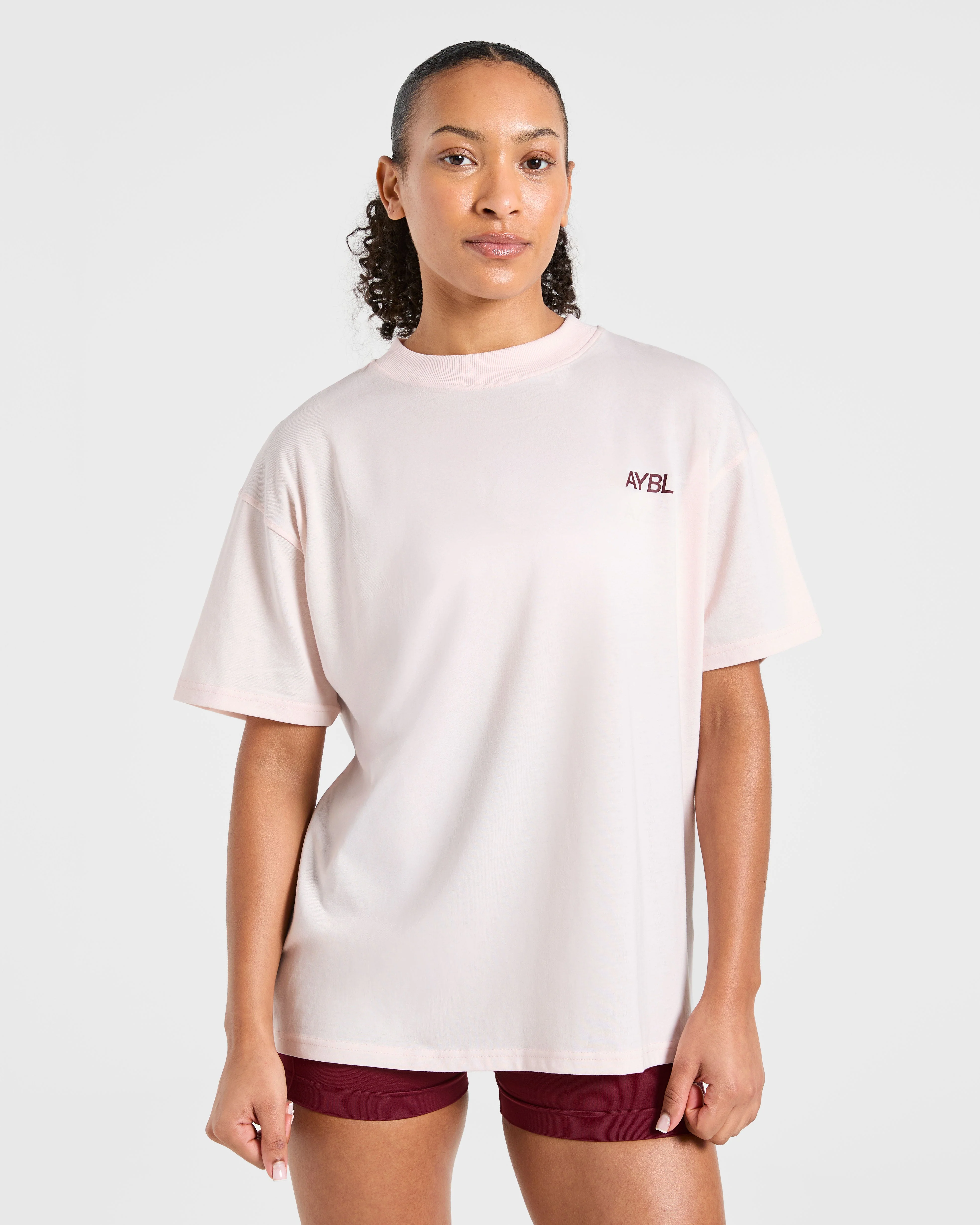 Sport Society Oversized T Shirt - Roze - Image 2