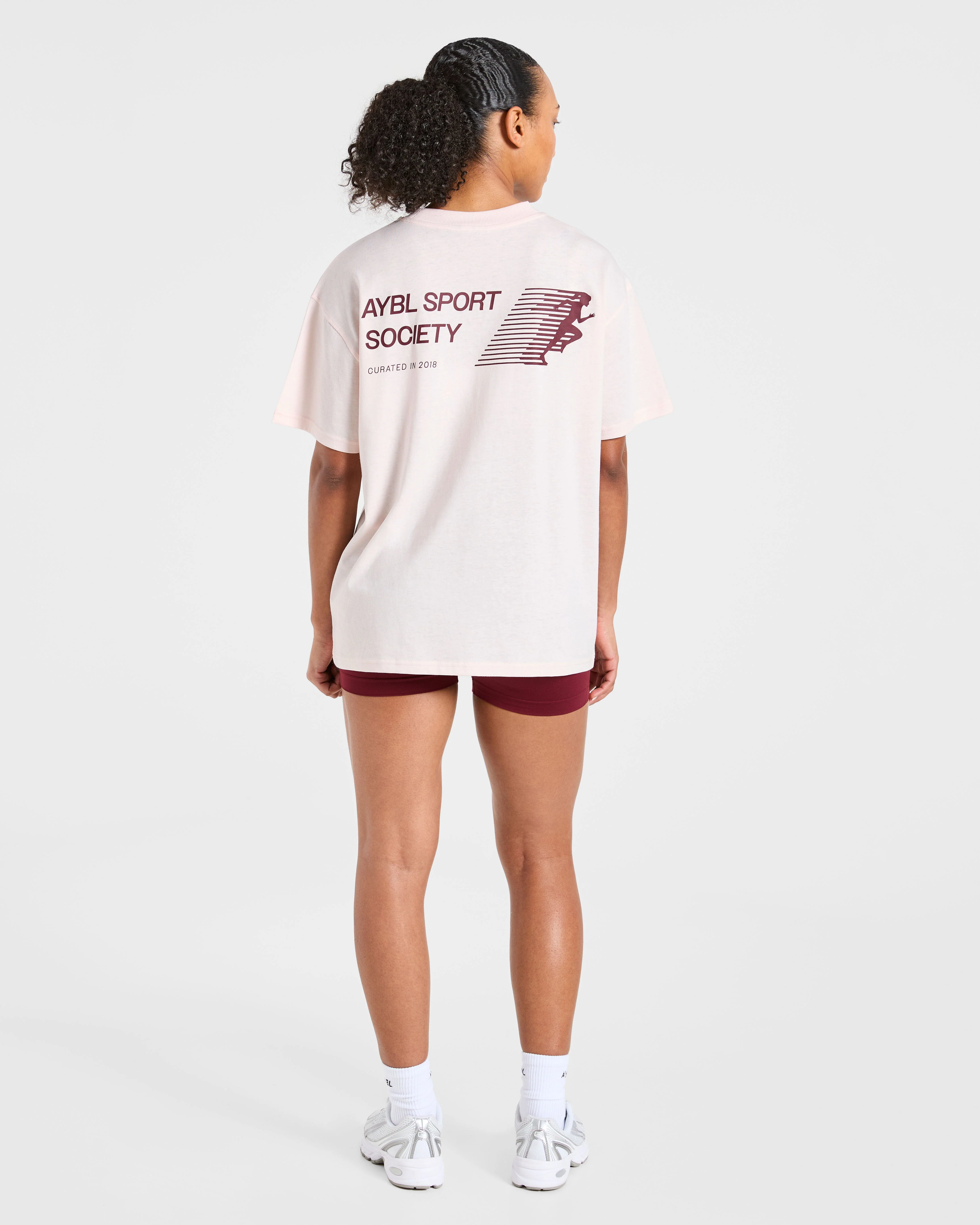 Sport Society Oversized T Shirt - Roze - Image 4